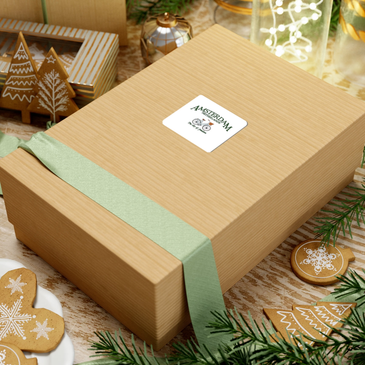 Amsterdam Bicycle Sticker — "The City of Freedom" Travel Decal