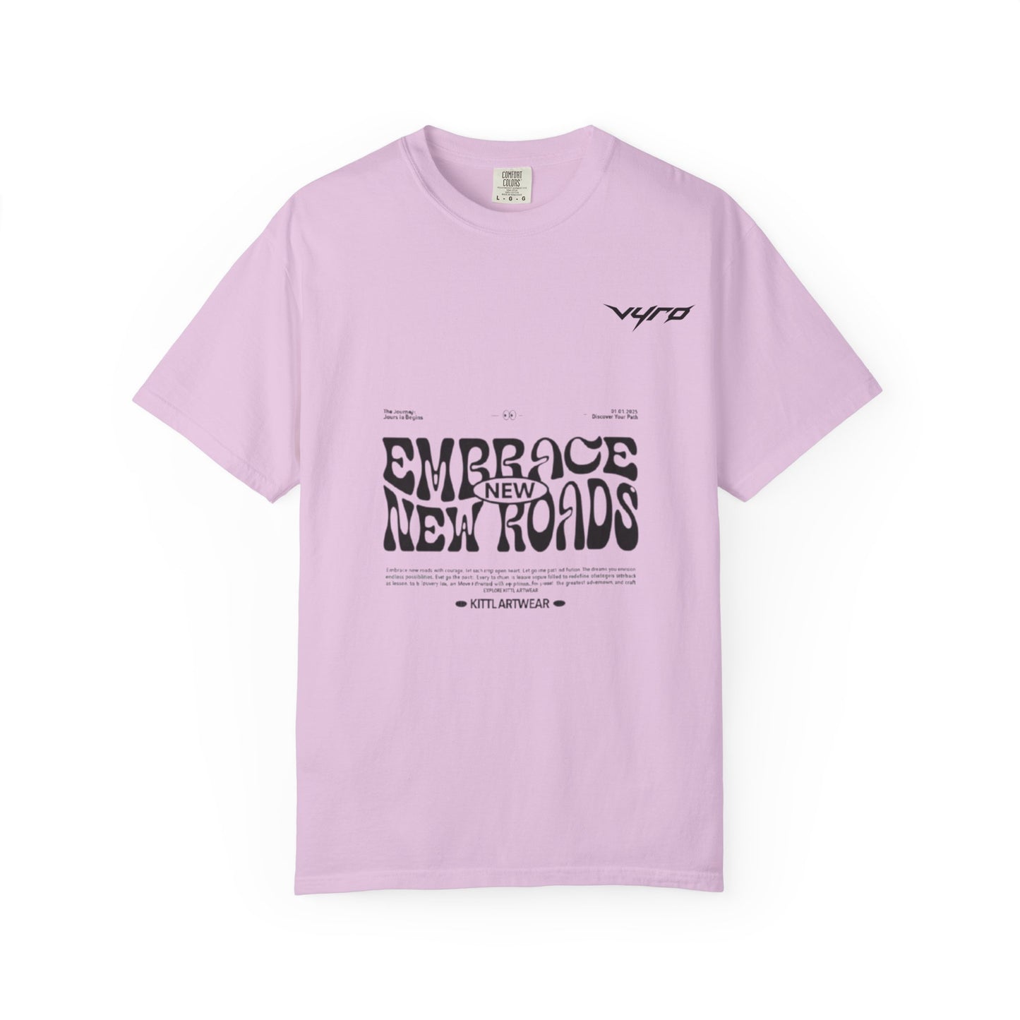 Graphic T-Shirt — "Embrace New Roads" Vintage Western Rider Tee