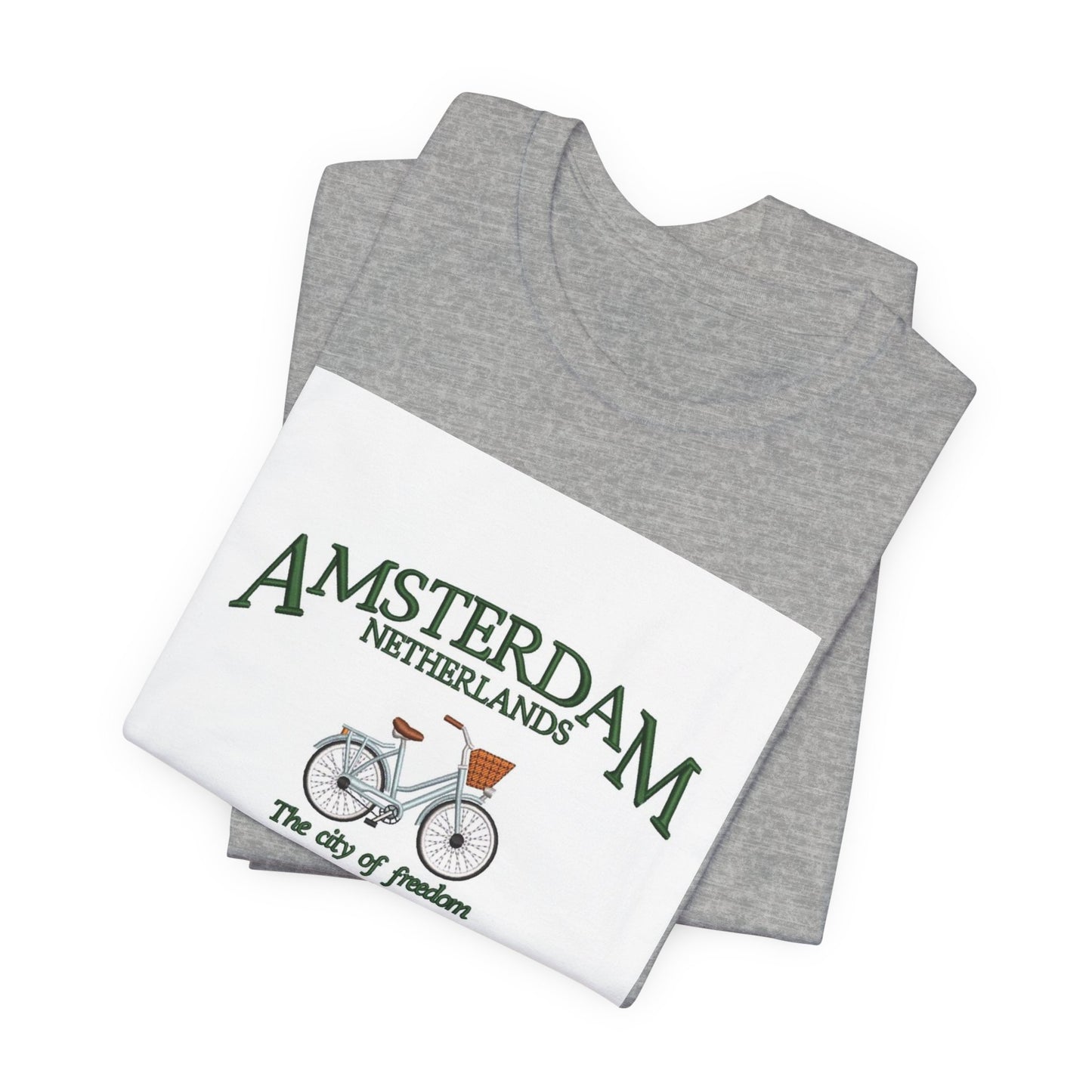 Amsterdam Bicycle Tee – Vintage 'The City of Freedom' Netherlands Shirt