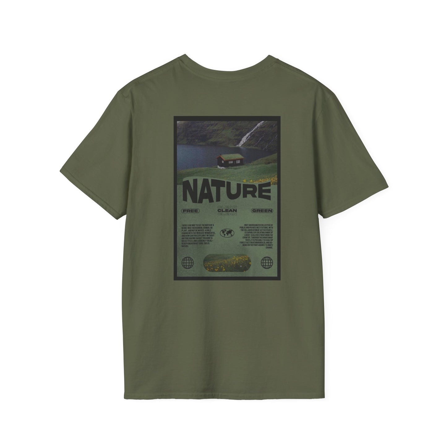 Minimalist Black Tee with Subtle Raised Typography — Casual Everyday T-Shirt