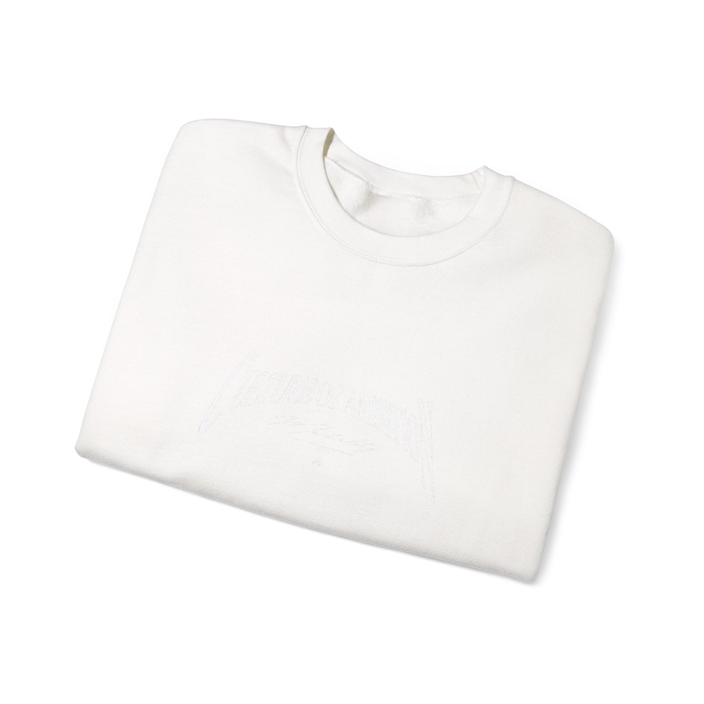 Classic White Crewneck Sweatshirt - Minimalist Blank Pullover