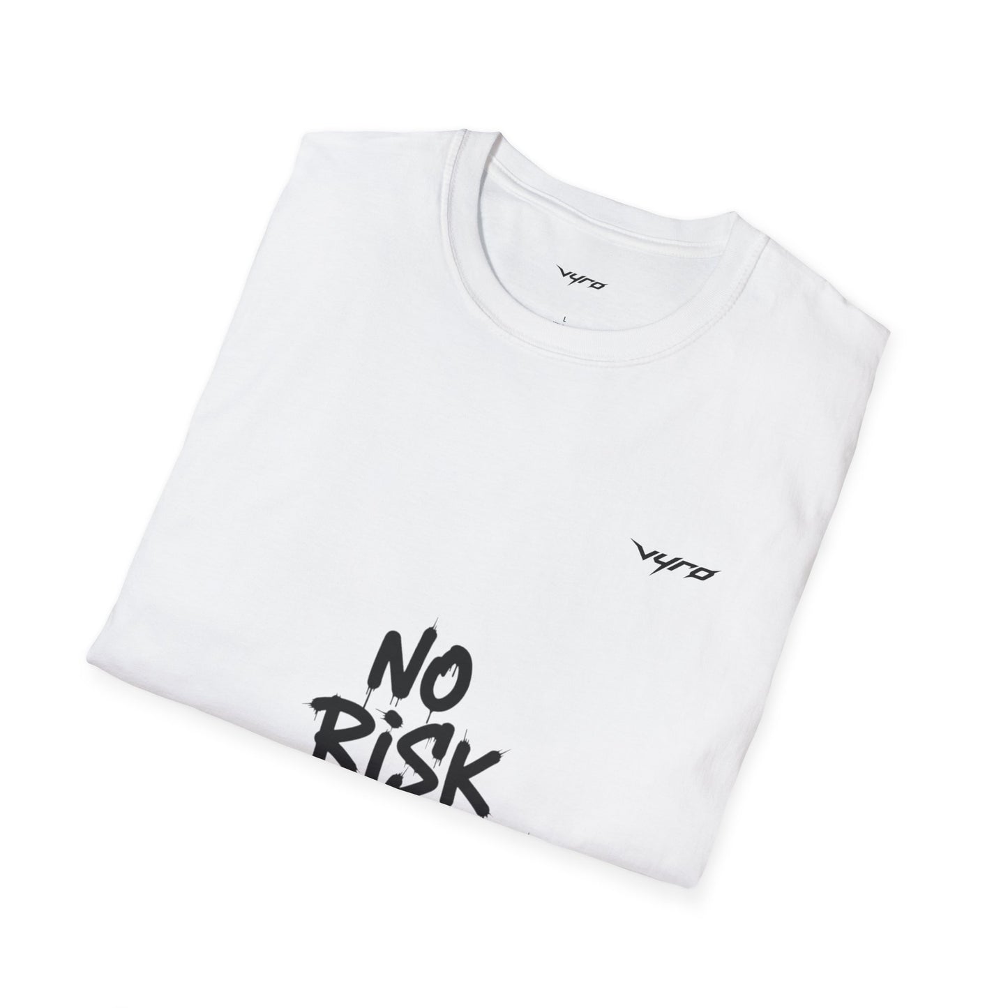 No Risk No Fun T‑Shirt — Bold Casual Graphic Tee for Adventurers