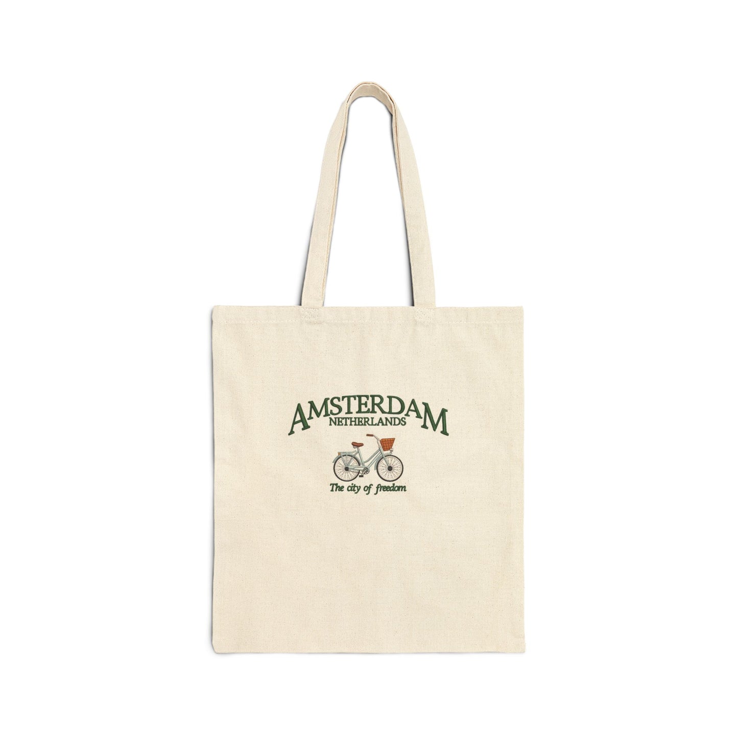 Amsterdam Bicycle Canvas Tote Bag – The City of Freedom Travel Shopper