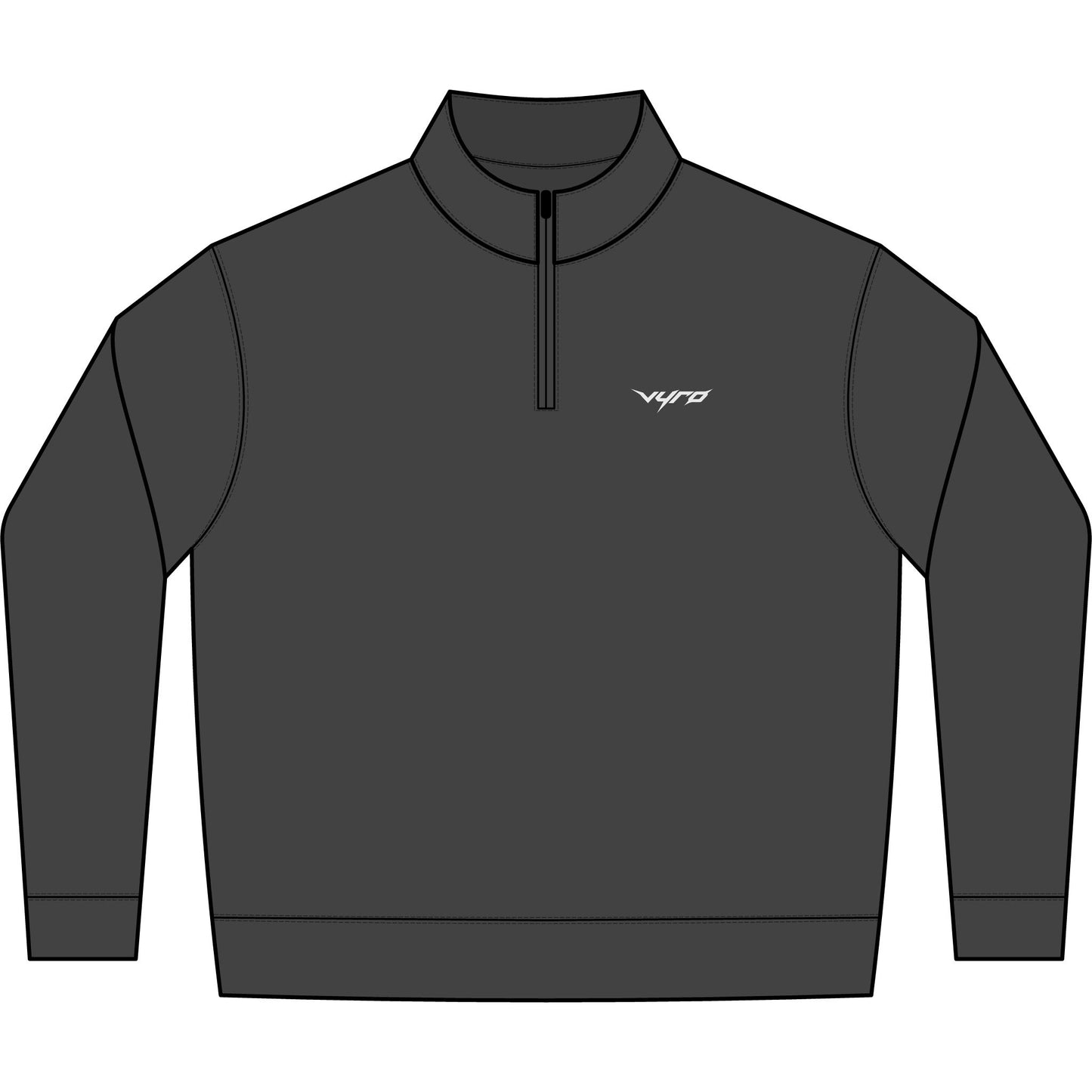 Faded Half-Zip Sweatshirt — Relaxed Casual Pullover