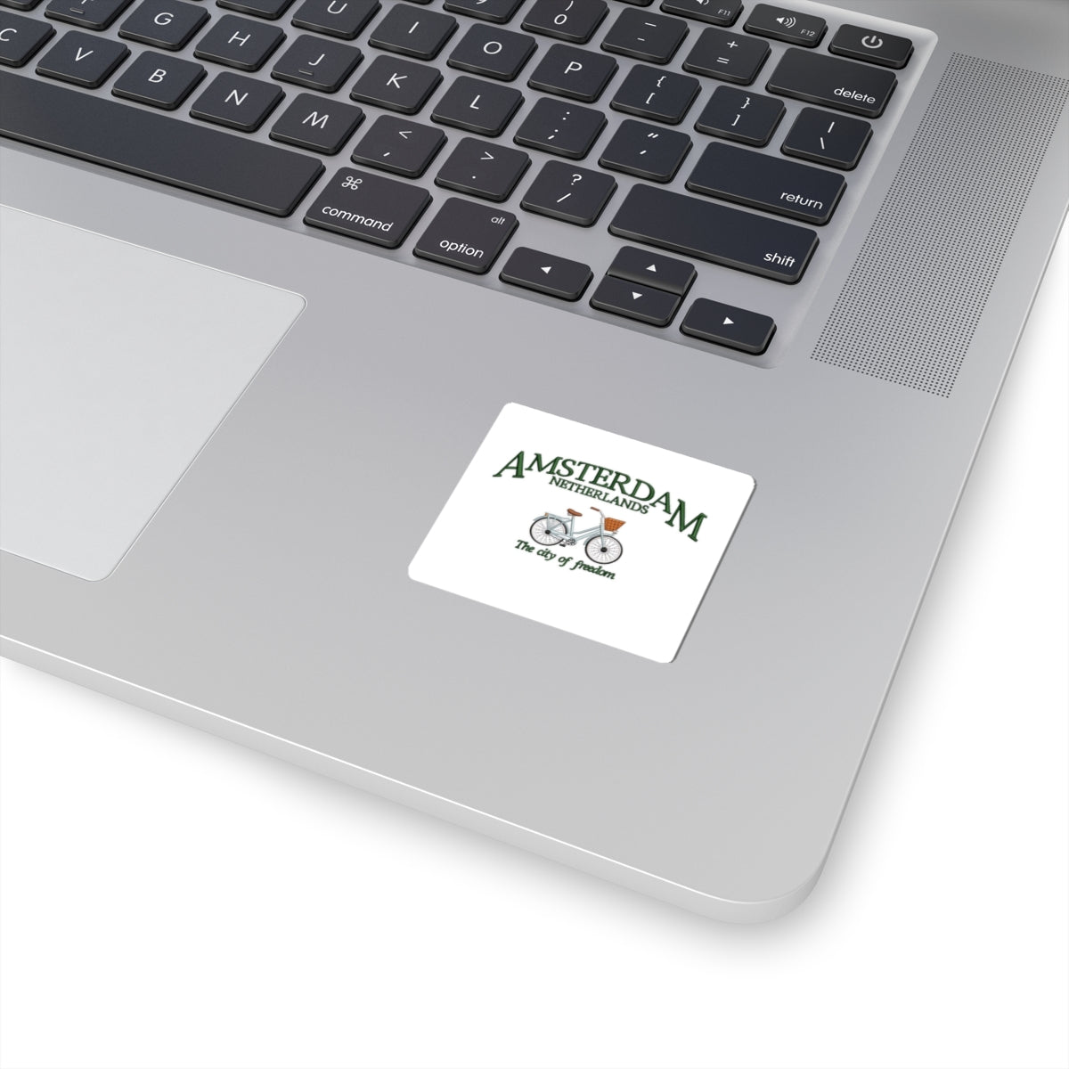Amsterdam Bicycle Sticker — "The City of Freedom" Travel Decal