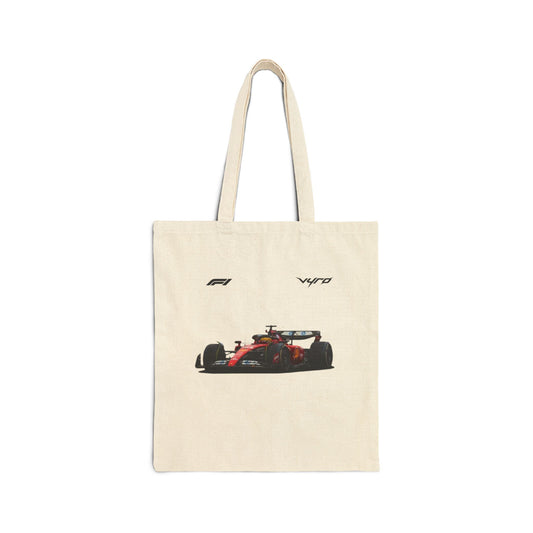 Racing Car Tote Bag – Vintage Formula F1 Canvas Tote