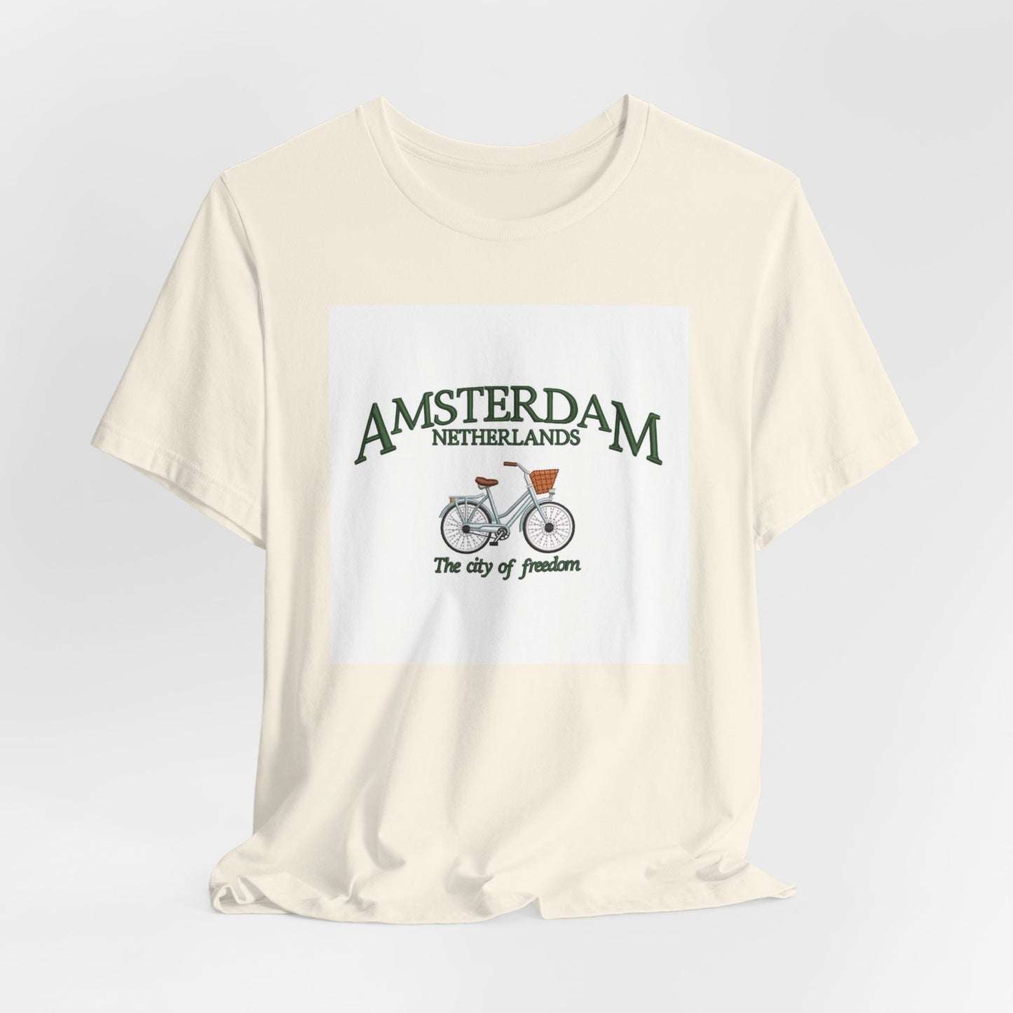 Amsterdam Bicycle Tee – Vintage 'The City of Freedom' Netherlands Shirt