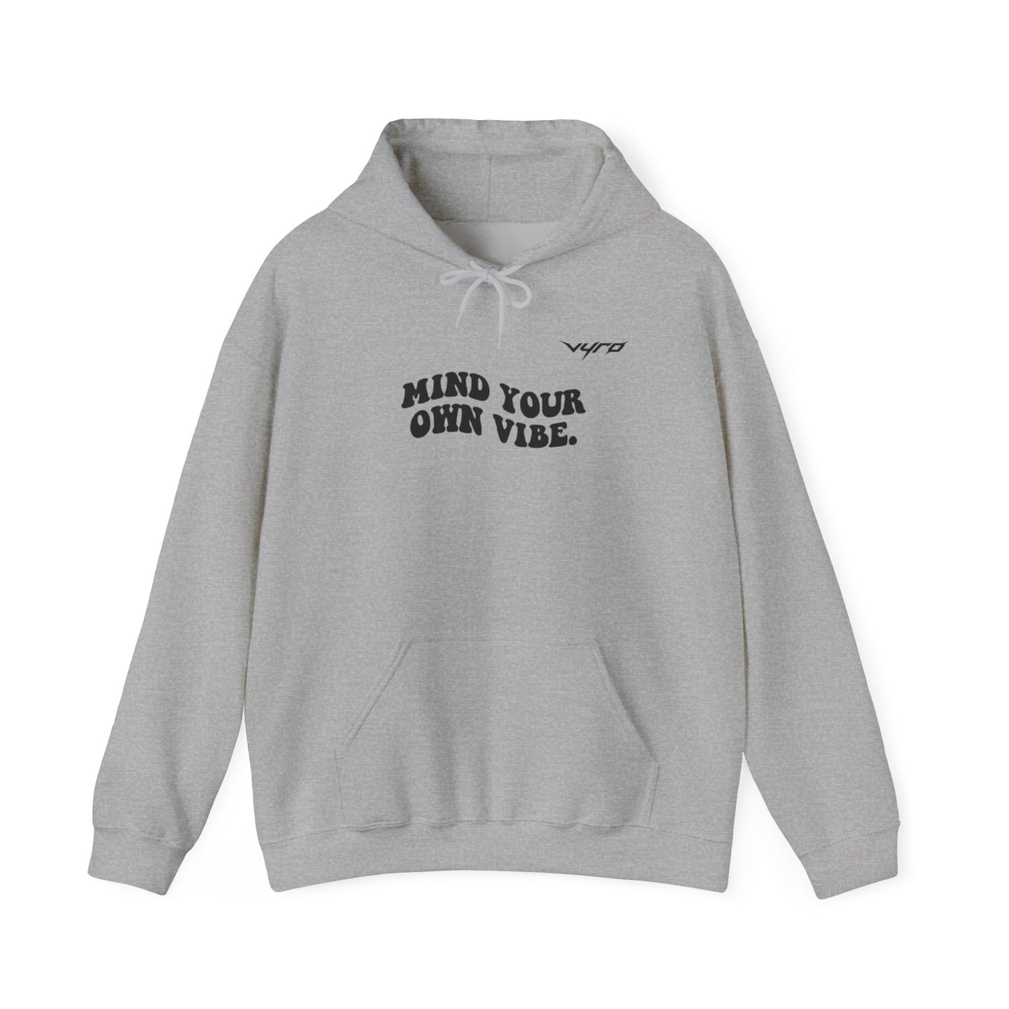 Mind Your Own Vibe Hoodie — Minimal Graphic Pullover
