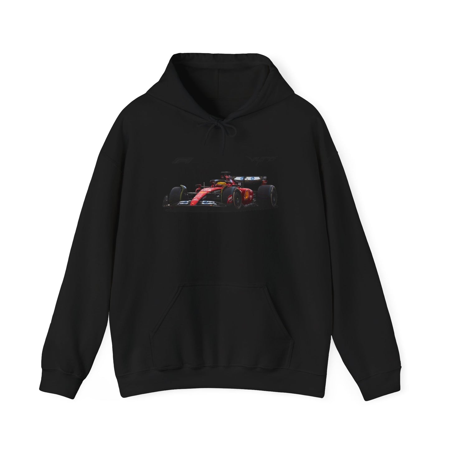 Racing Car Hoodie — Red Formula Racer Graphic Hooded Sweatshirt