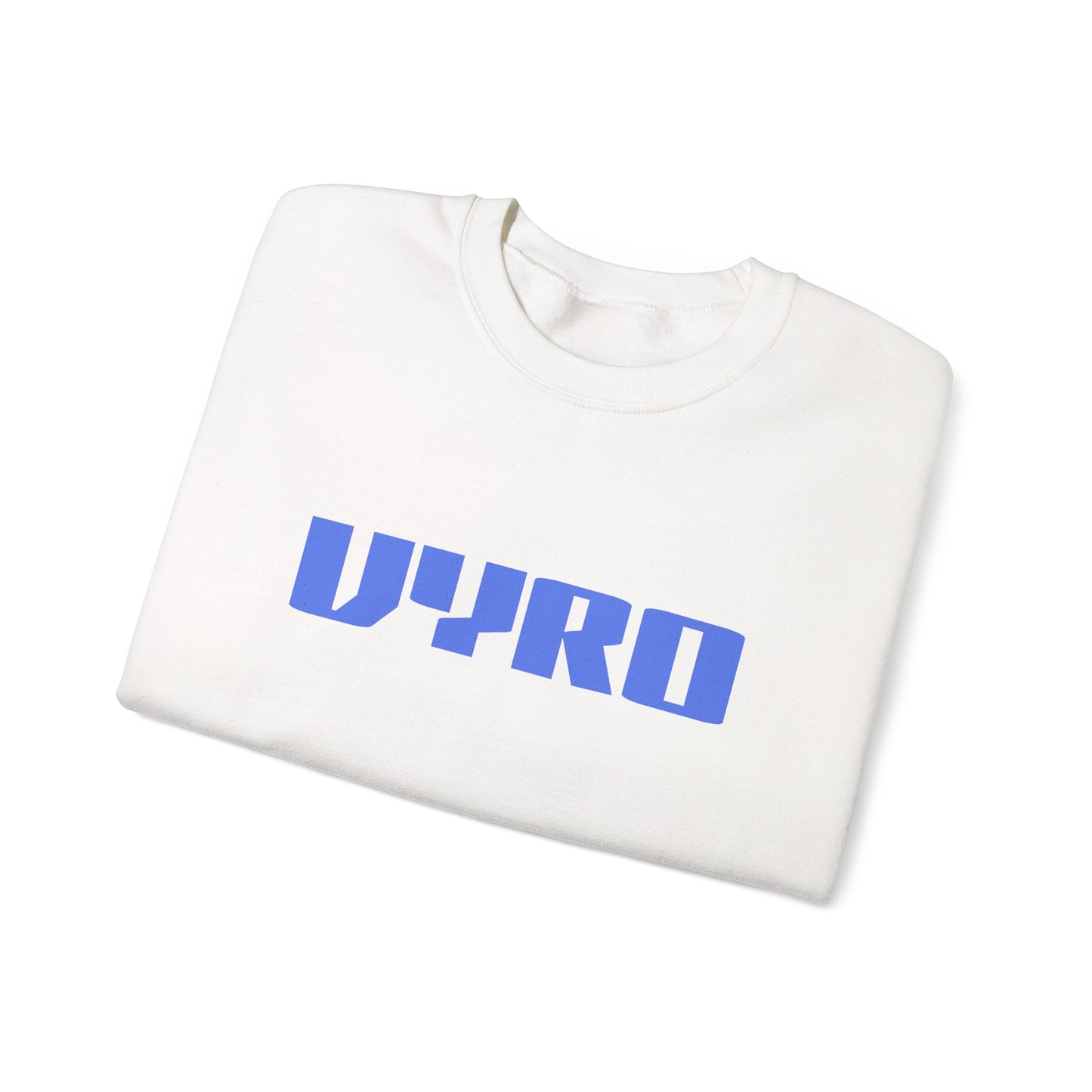 Vyro Logo Sweatshirt — Minimal White Crewneck