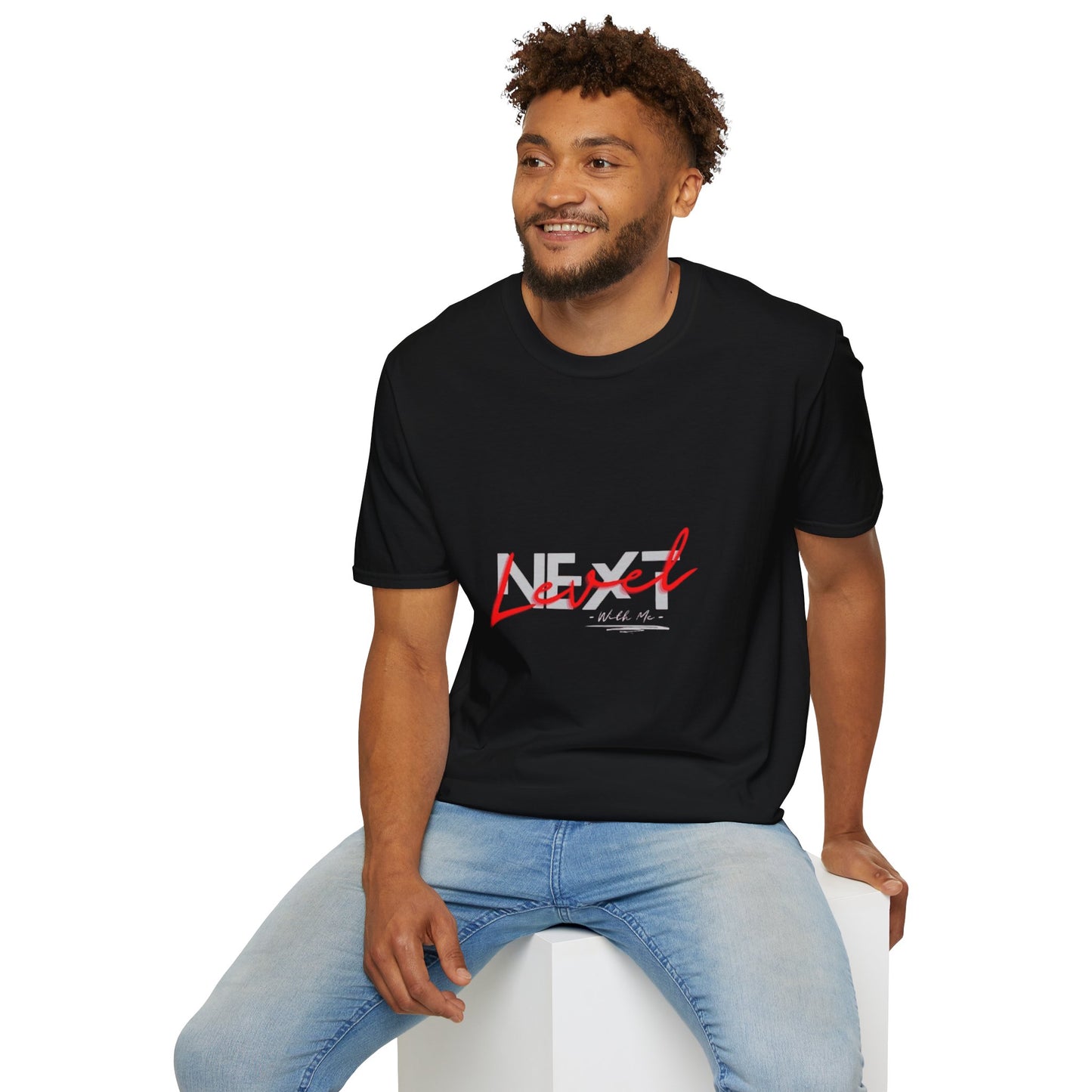 Next Level T-Shirt — Red Script Graphic Tee