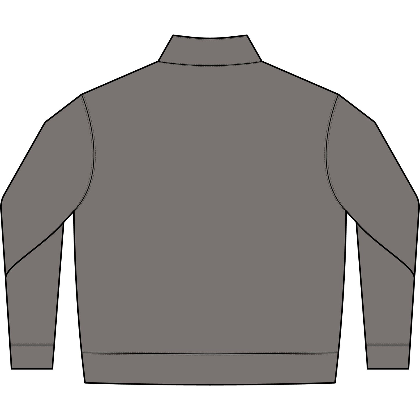 Faded Half-Zip Sweatshirt — Relaxed Casual Pullover