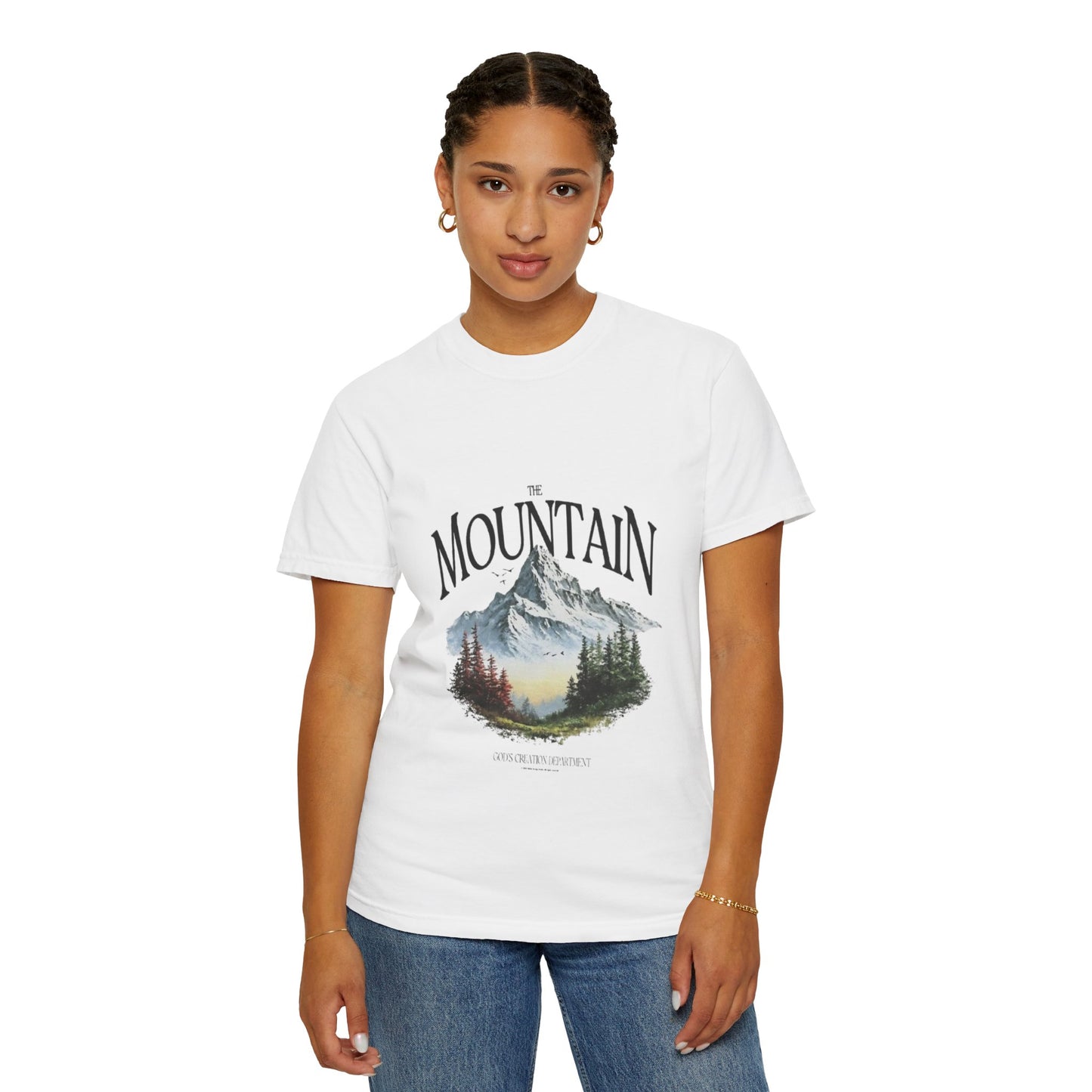Mountain Scenic T-Shirt — The Mountain Graphic Tee (Vintage Landscape)