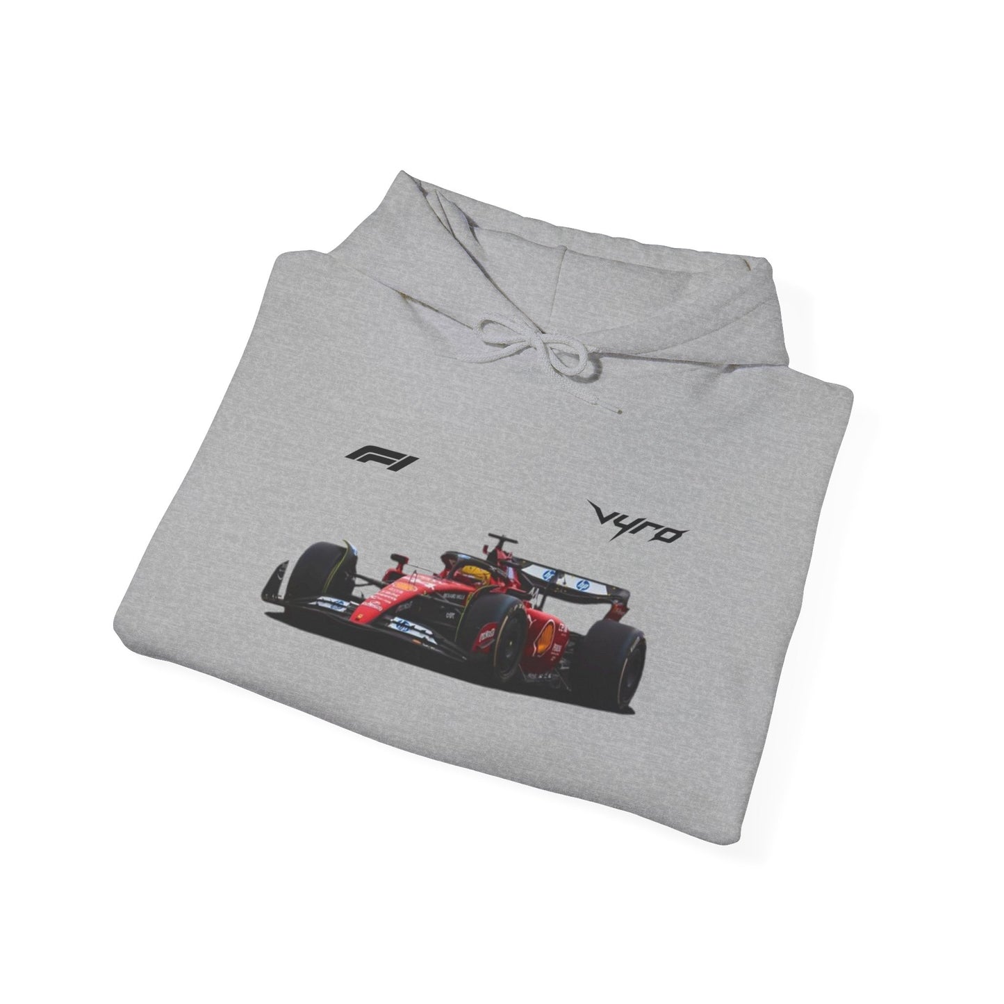Racing Car Hoodie — Red Formula Racer Graphic Hooded Sweatshirt