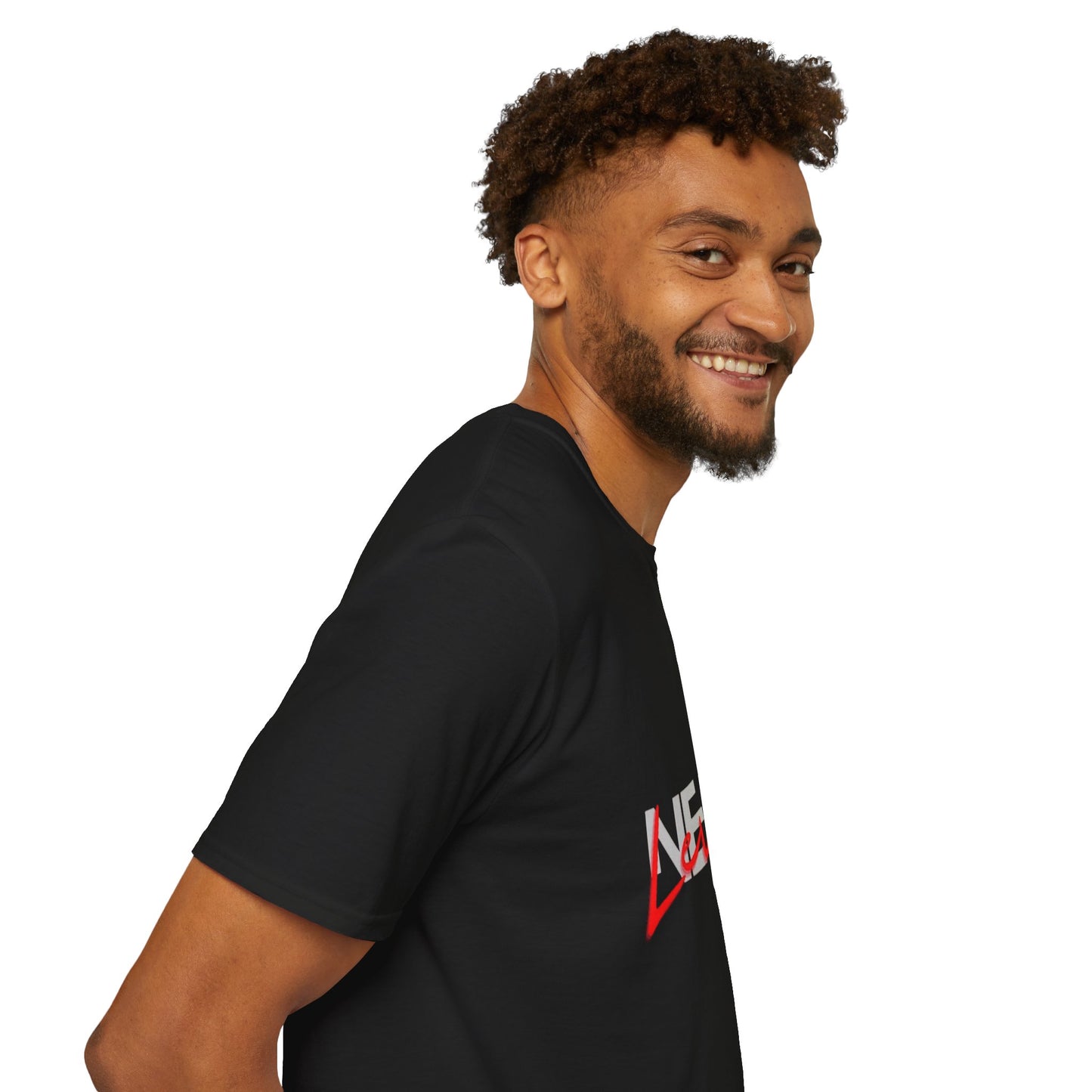 Next Level T-Shirt — Red Script Graphic Tee
