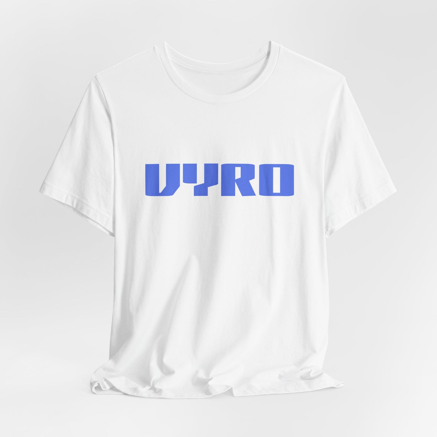 Vyro Logo Tee — Minimal Blue Graphic T-Shirt