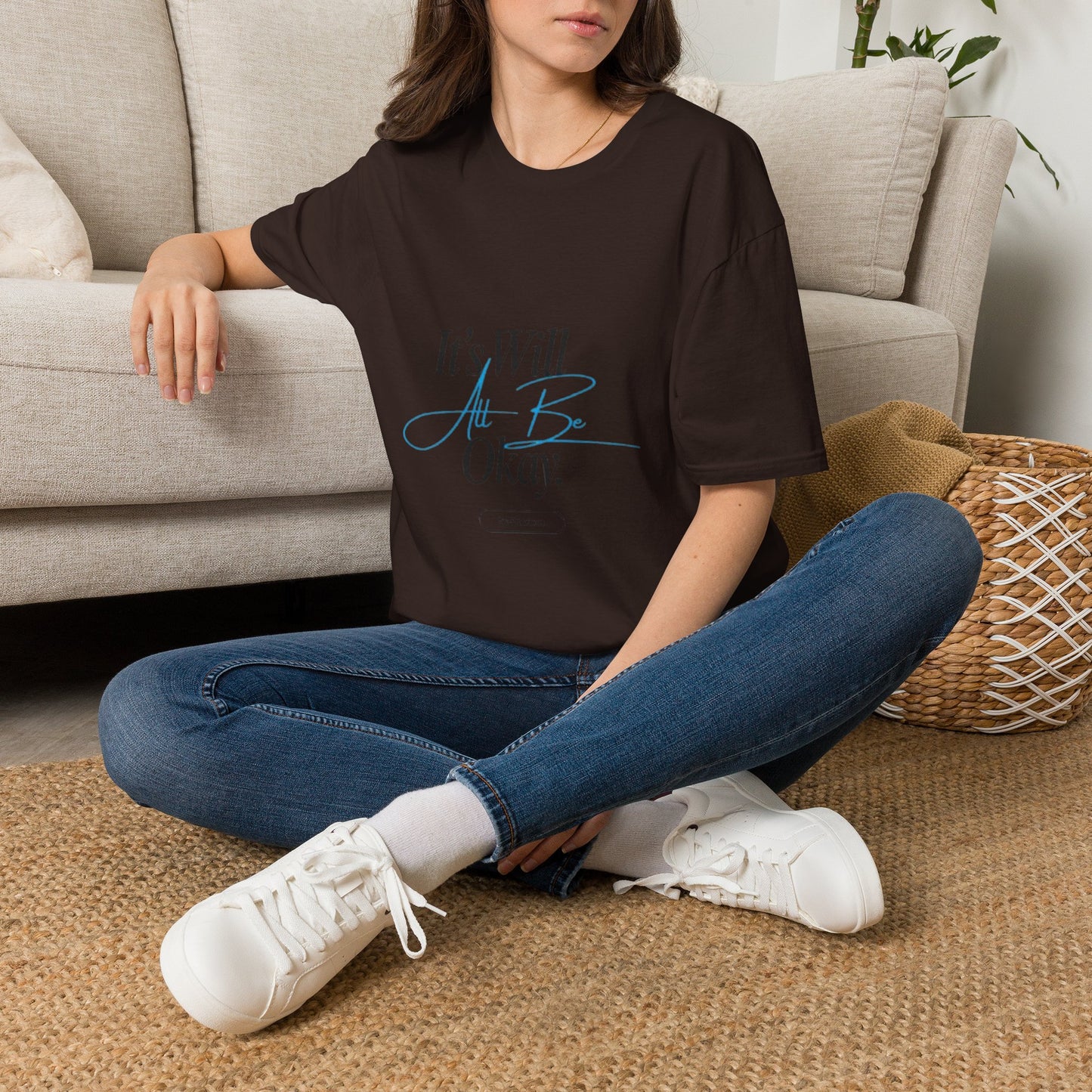 It’s Will All Be Okay T-Shirt — Positive Script Comfort Tee