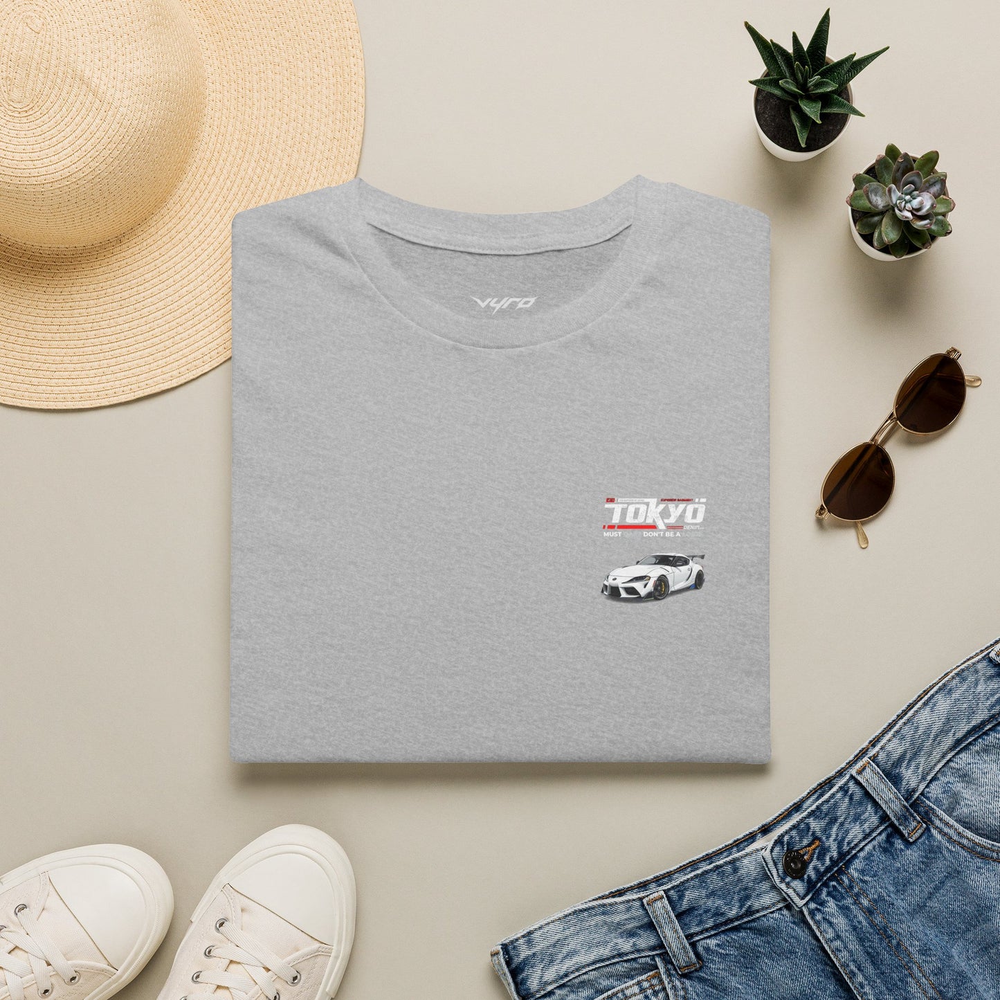 Tokyo Skyline Sports Car Tee — JDM Racing Graphic T-Shirt
