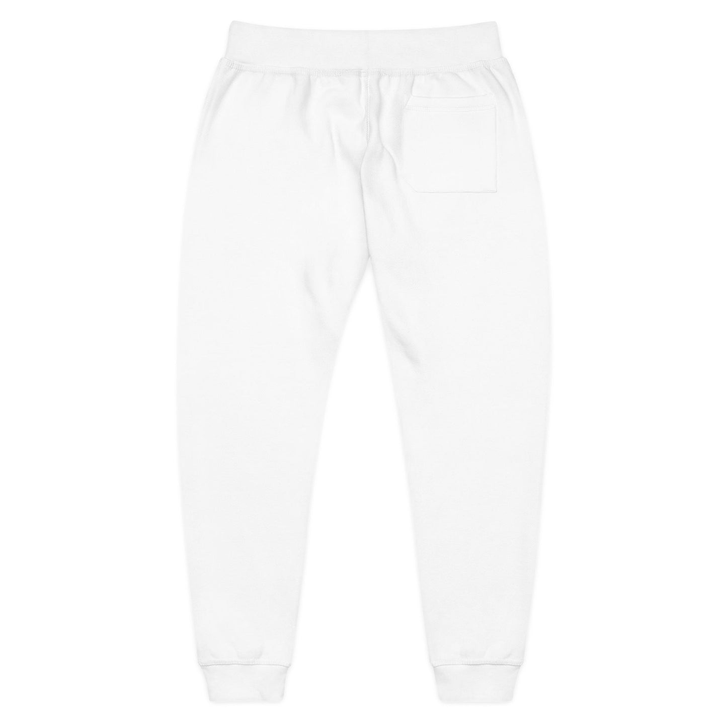 Embroidered Fleece Sweatpants — Minimal Script Logo Joggers