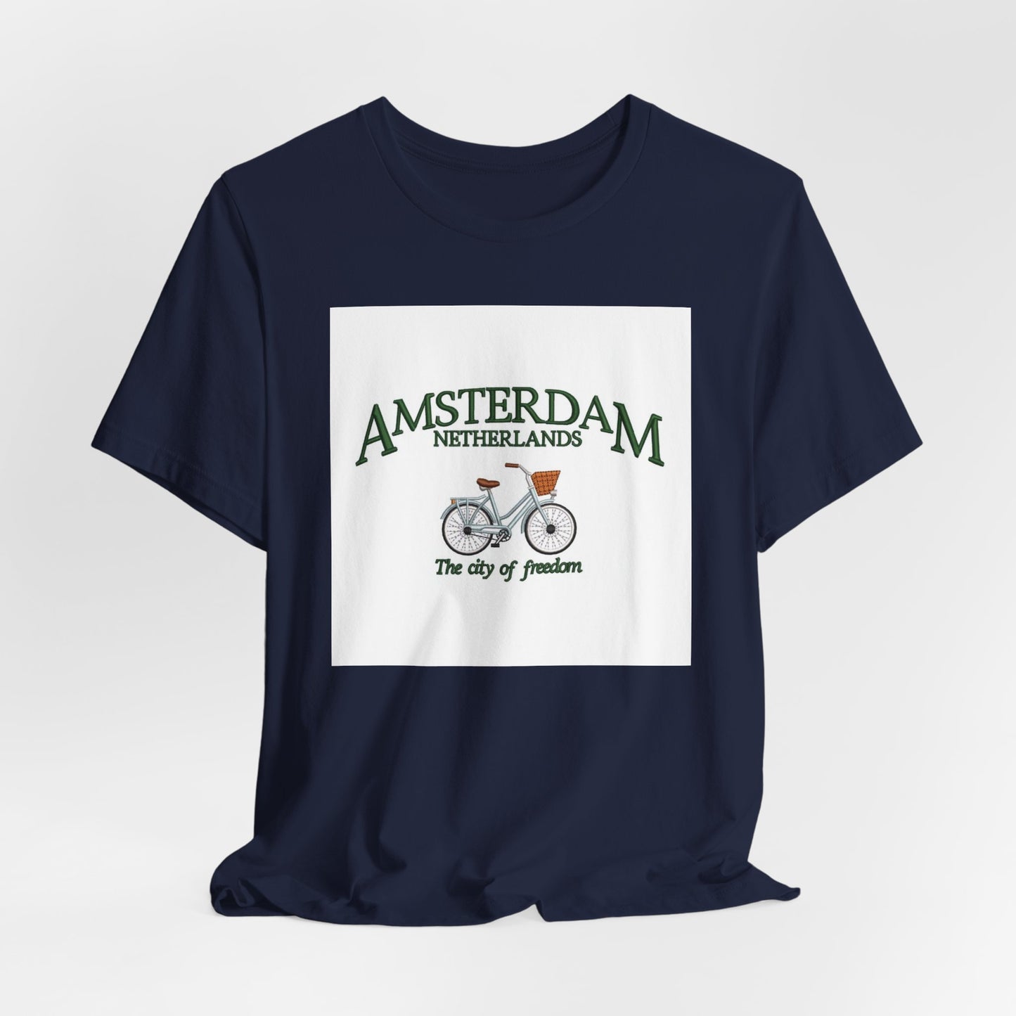 Amsterdam Bicycle Tee – Vintage 'The City of Freedom' Netherlands Shirt