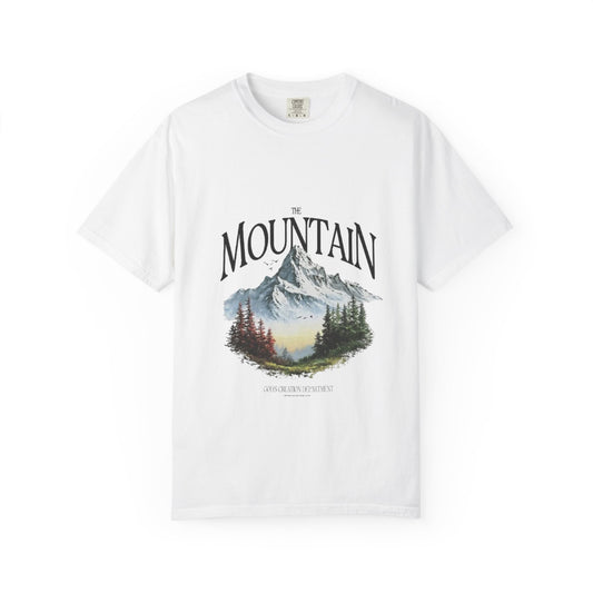 Mountain Scenic T-Shirt — The Mountain Graphic Tee (Vintage Landscape)