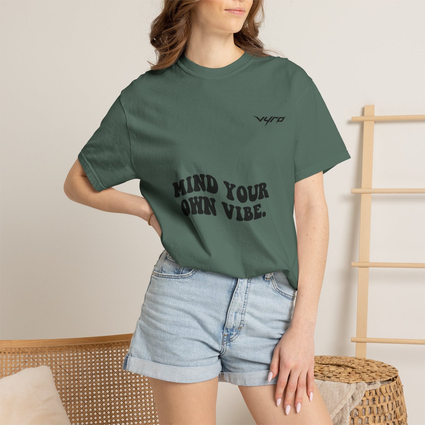 Mind Your Own Vibe T-Shirt — Retro Tropical "CHILL" Graphic Tee