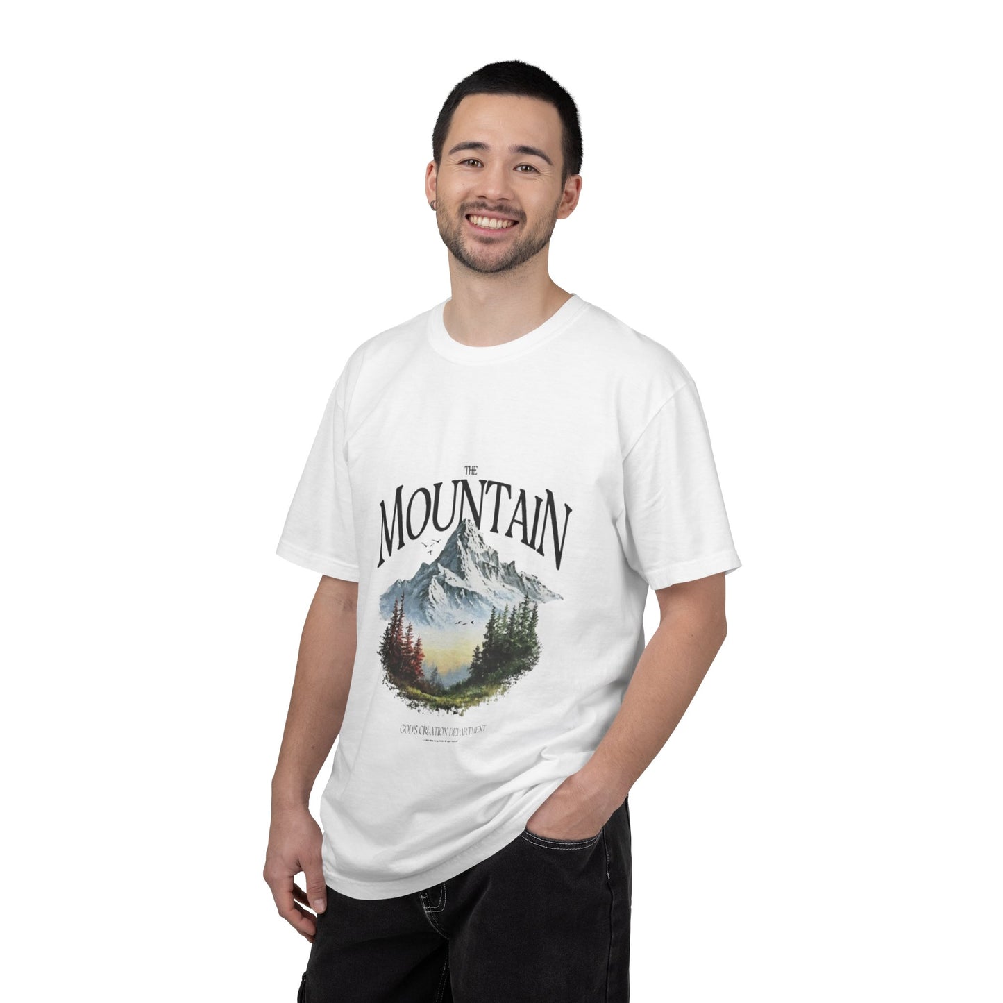 Mountain Scenic T-Shirt — The Mountain Graphic Tee (Vintage Landscape)