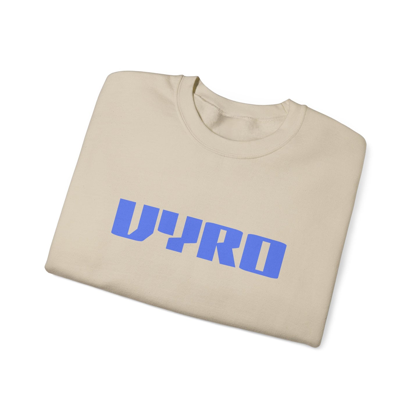 Vyro Logo Sweatshirt — Minimal White Crewneck