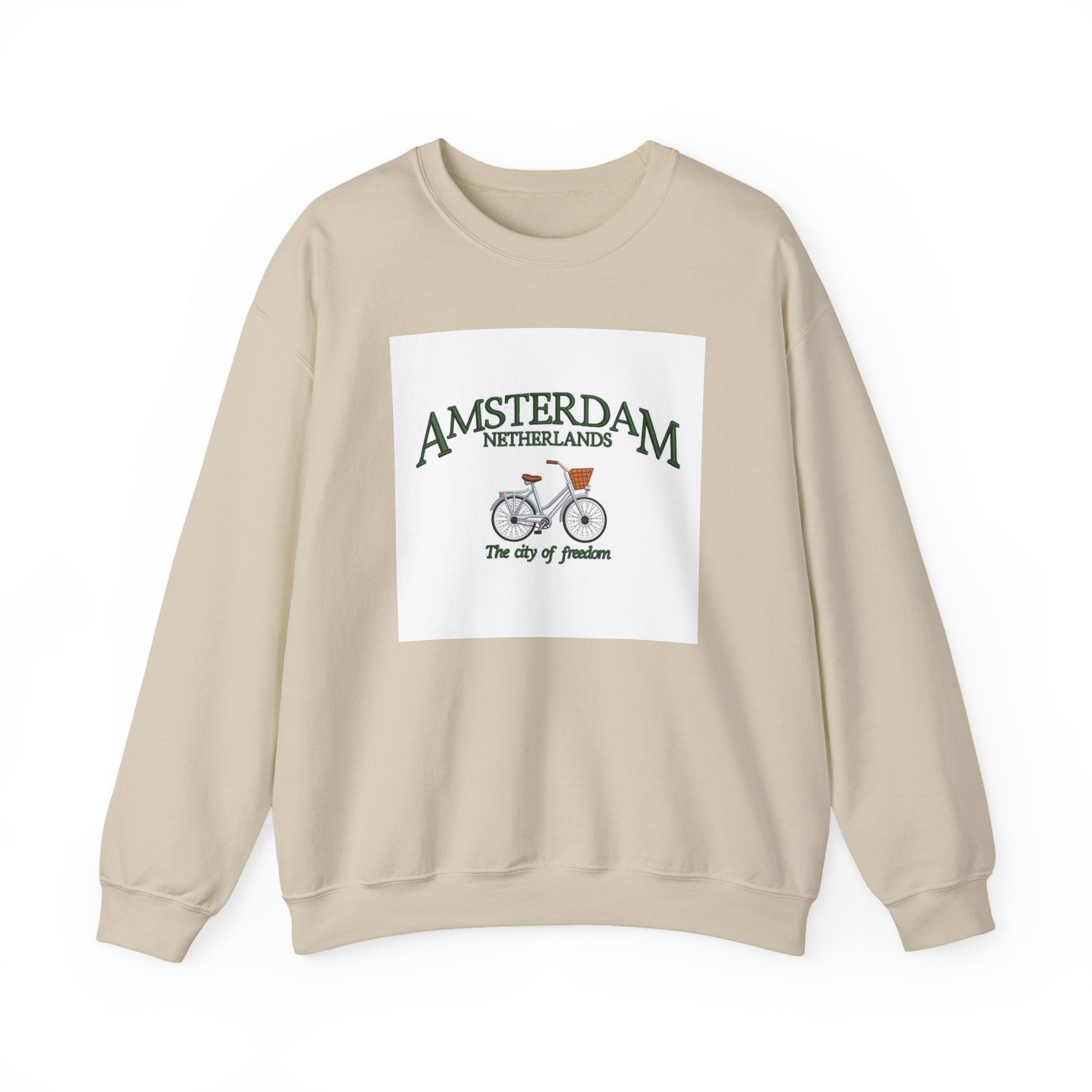 Amsterdam Bicycle Graphic Sweatshirt – The City of Freedom Crewneck