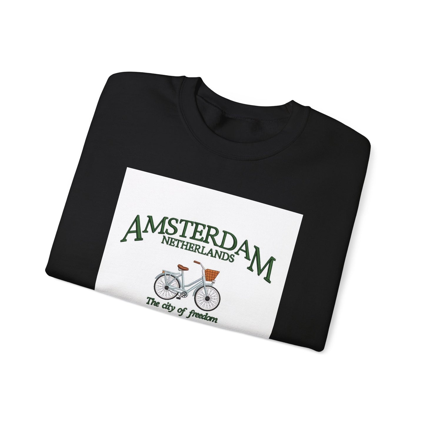 Amsterdam Bicycle Graphic Sweatshirt – The City of Freedom Crewneck