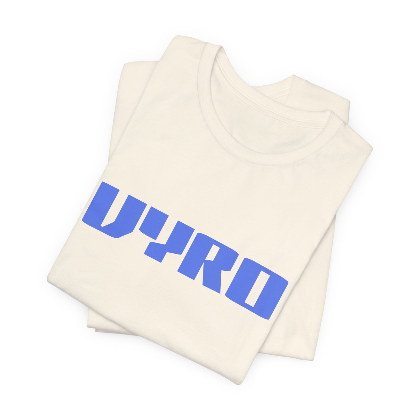 Vyro Logo Tee — Minimal Blue Graphic T-Shirt