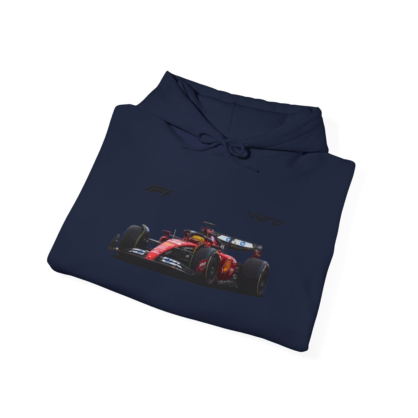 Racing Car Hoodie — Red Formula Racer Graphic Hooded Sweatshirt