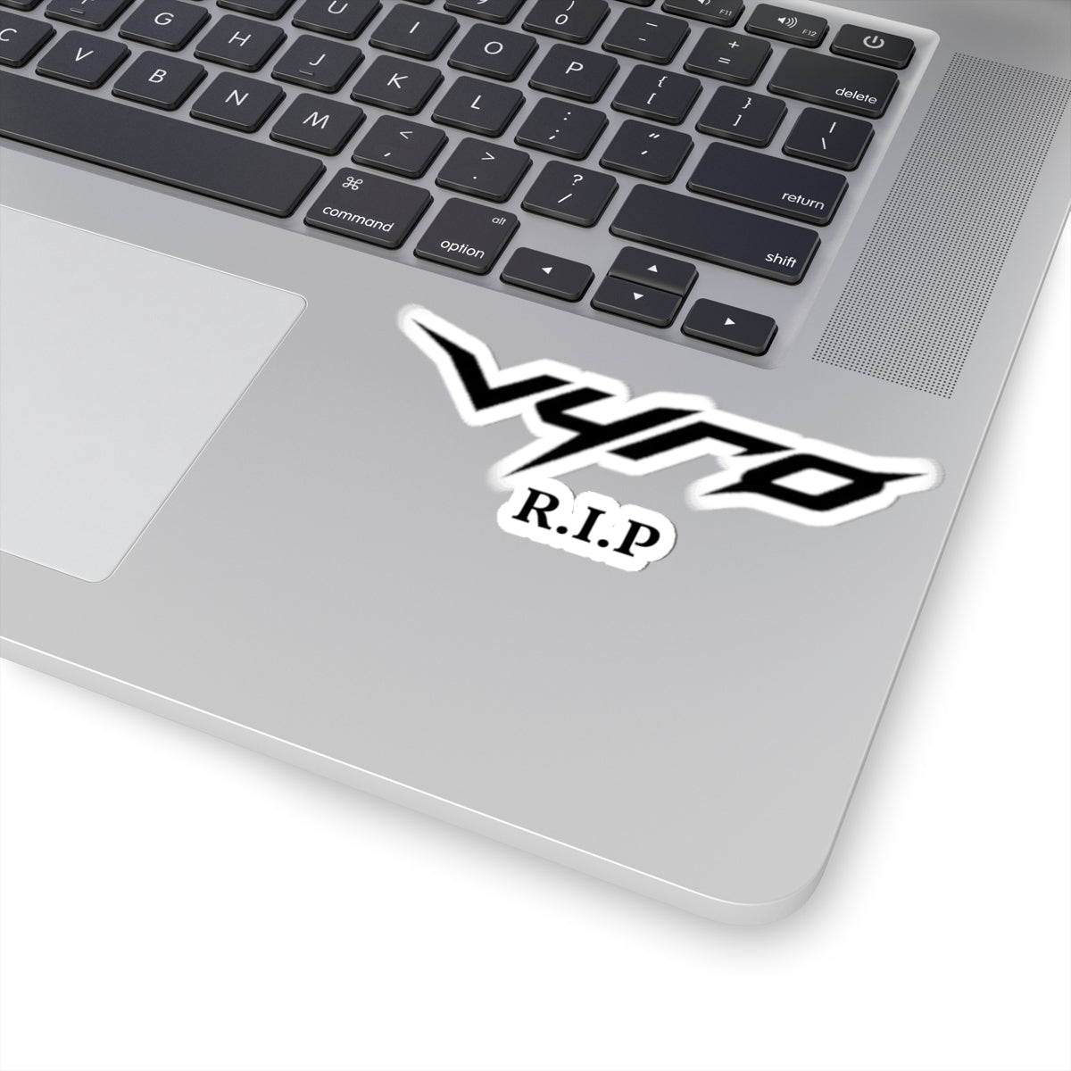 Vyro R.I.P. Die-Cut Sticker — Memorial Logo Sticker for Laptops, Skateboards & Gear
