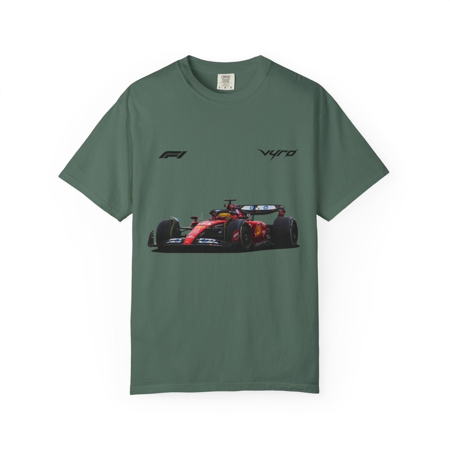 T-Shirt — Vintage Formula Racing Graphic Tee (Driver Illustration, F1 Inspired)