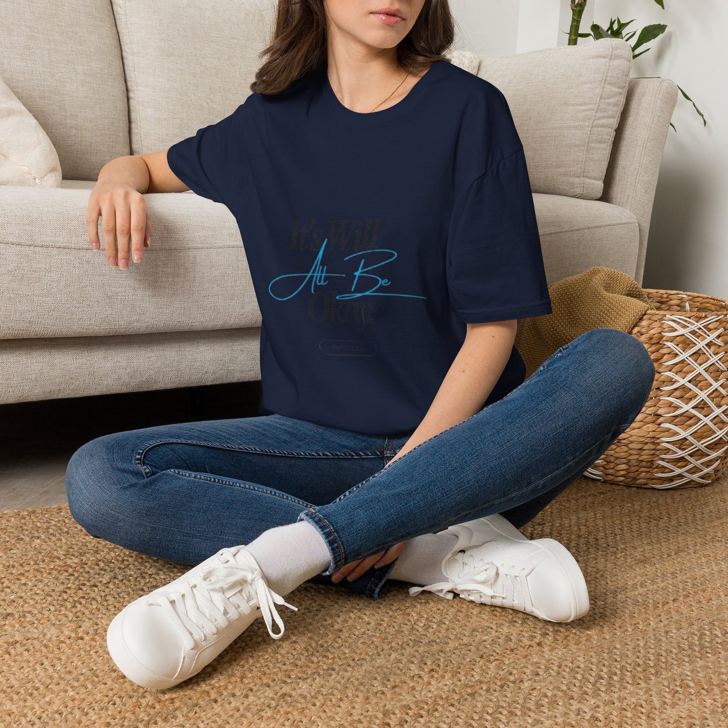 It’s Will All Be Okay T-Shirt — Positive Script Comfort Tee