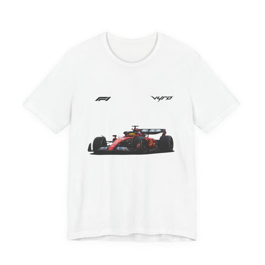 Formula One Race Car T‑Shirt — Red Single-Seater Graphic Tee