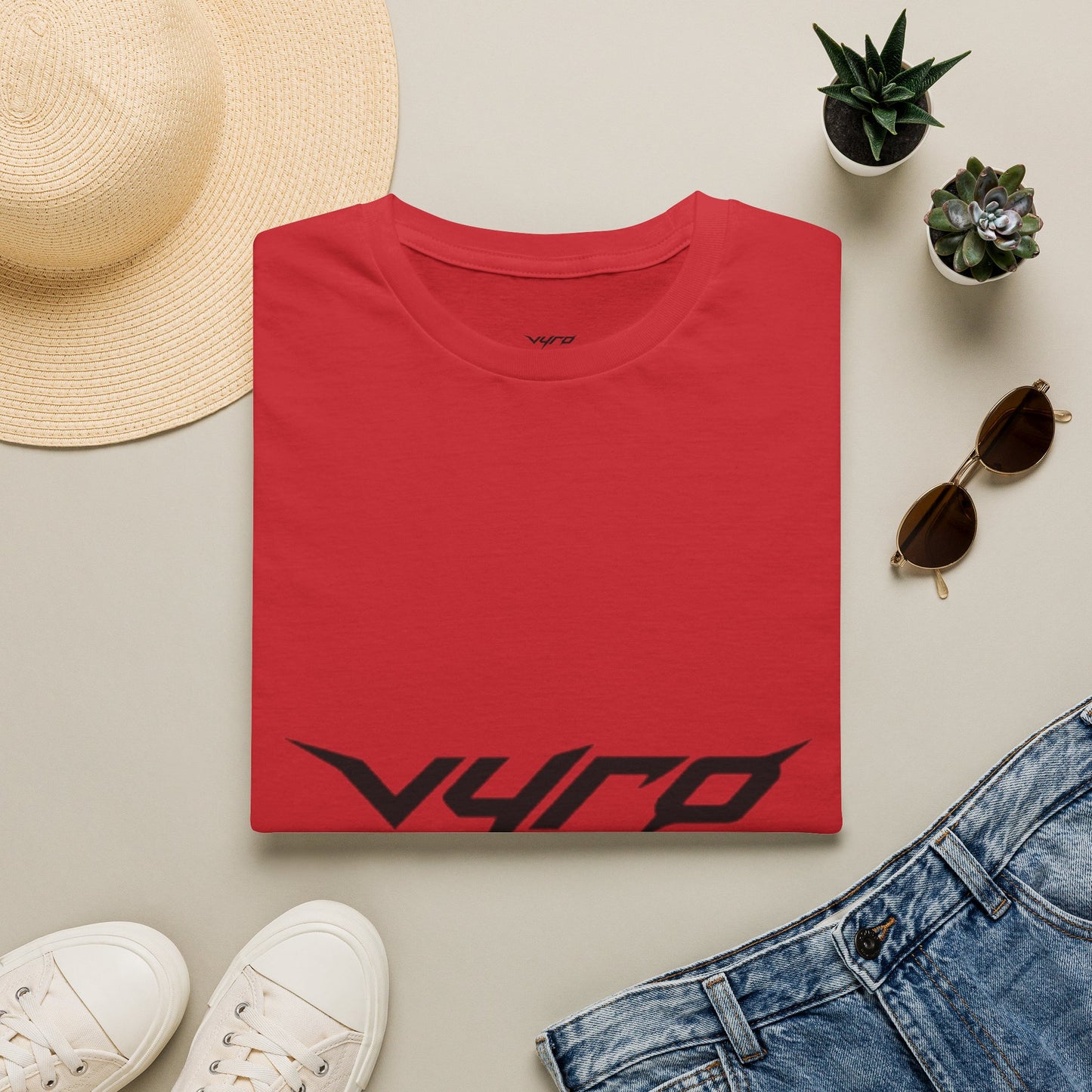 V4RO Logo T-Shirt — Minimal Tech Streetwear Graphic Tee