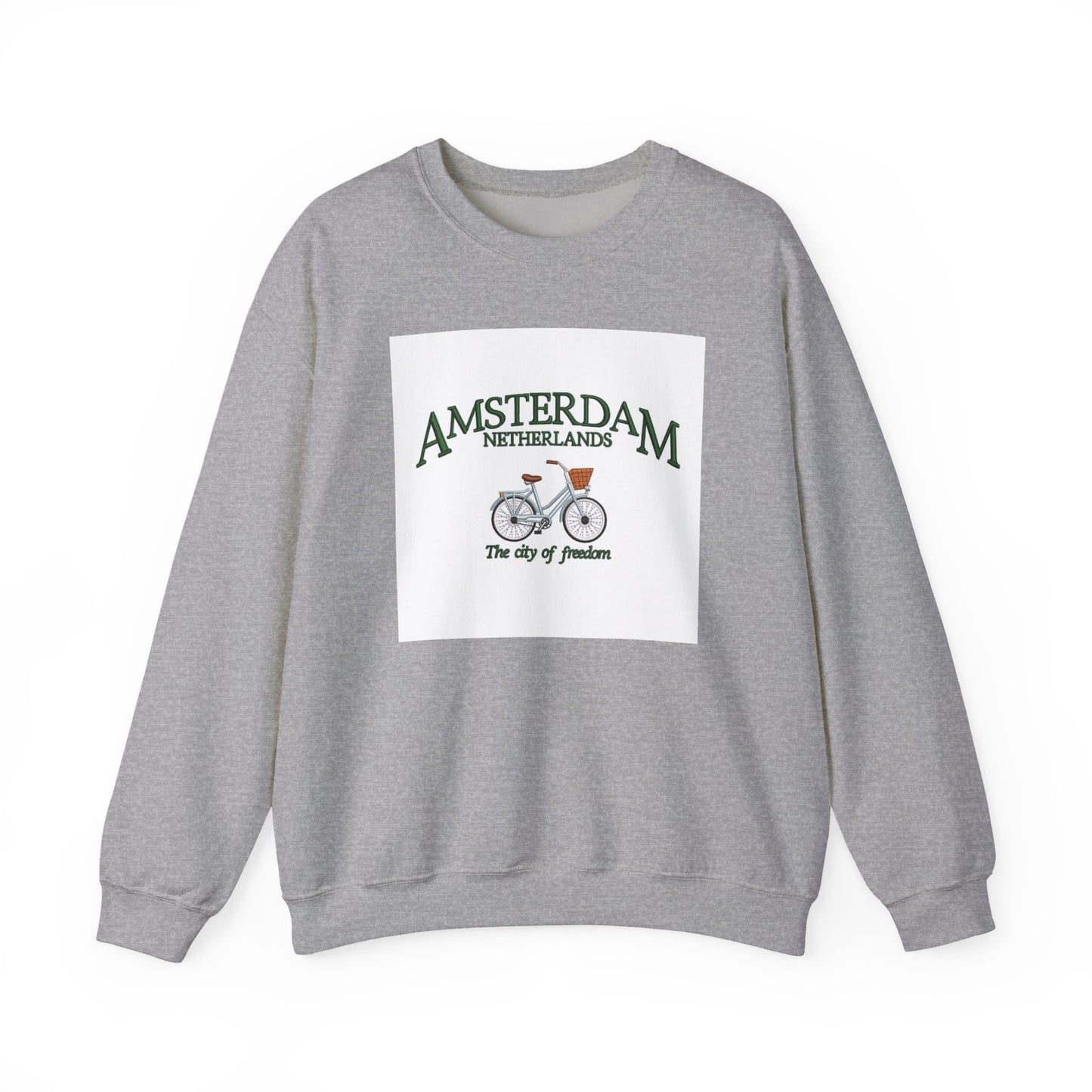 Amsterdam Bicycle Graphic Sweatshirt – The City of Freedom Crewneck