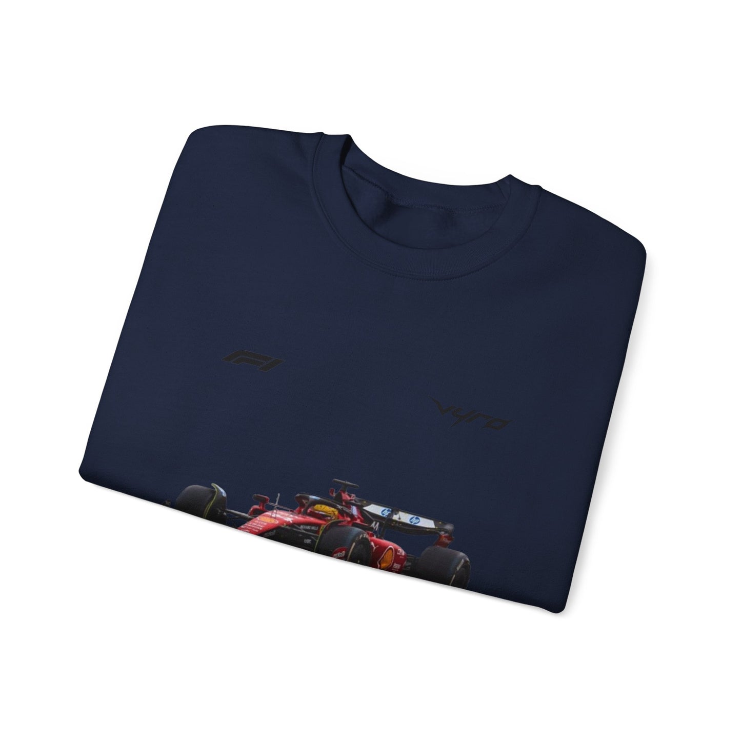 Racing Car Crewneck Sweatshirt — Red Formula 1 Graphic