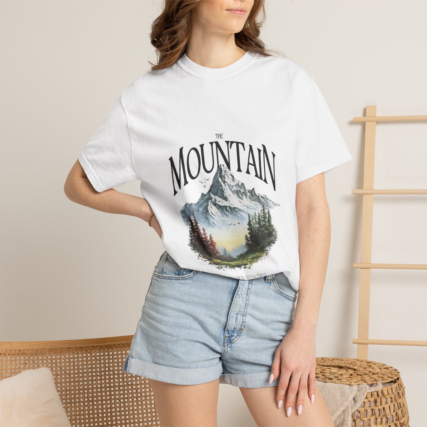 Mountain Scenic T-Shirt — The Mountain Graphic Tee (Vintage Landscape)