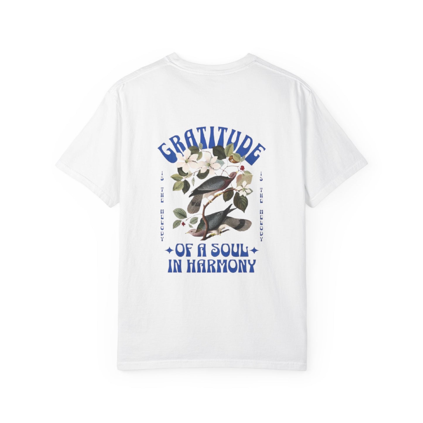 Gratitude Floral T-Shirt — "Gratitude of a Soul in Harmony" Graphic Tee