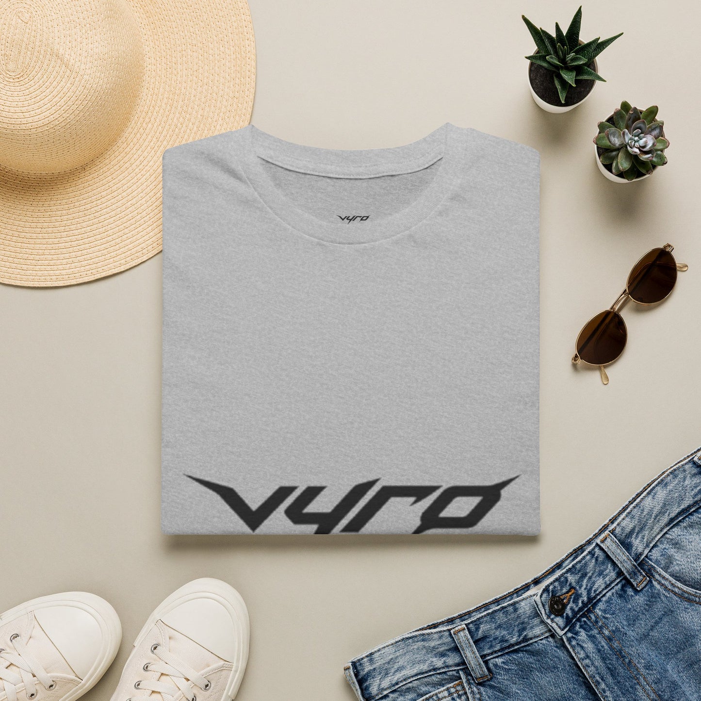 V4RO Logo T-Shirt — Minimal Tech Streetwear Graphic Tee