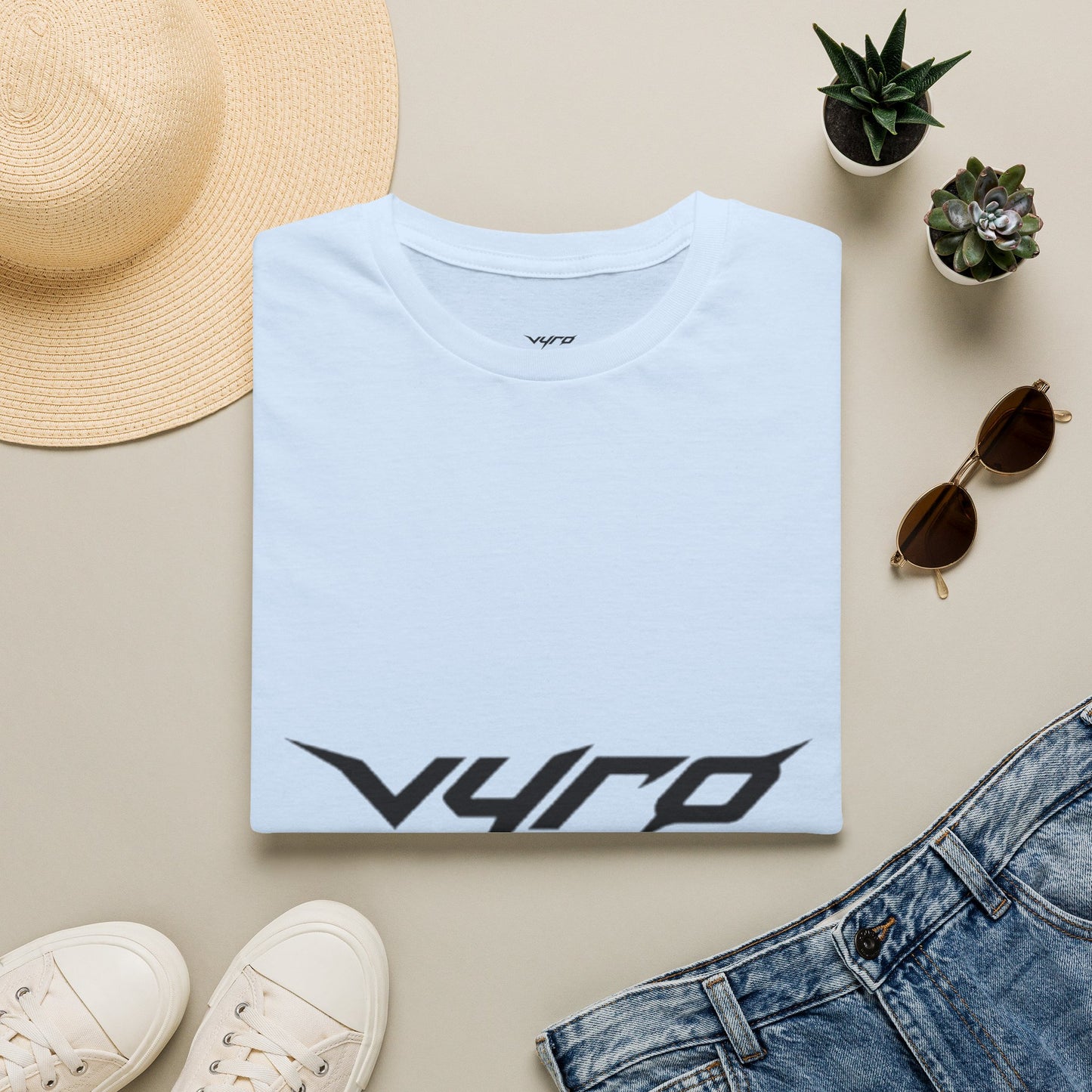 V4RO Logo T-Shirt — Minimal Tech Streetwear Graphic Tee