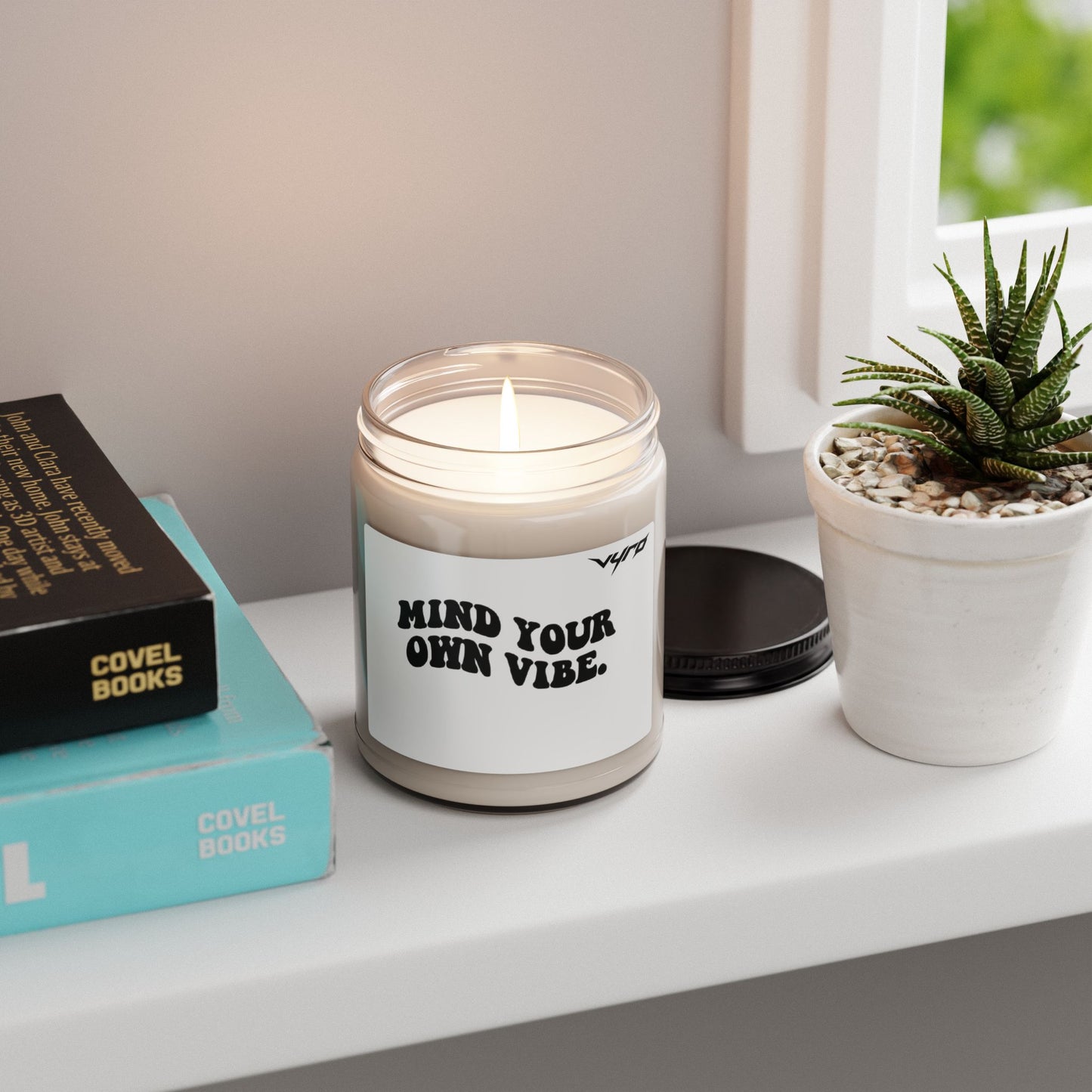 Mind Your Own Vibe Soy Candle — 9oz Scented Jar (Relaxing Home Gift)