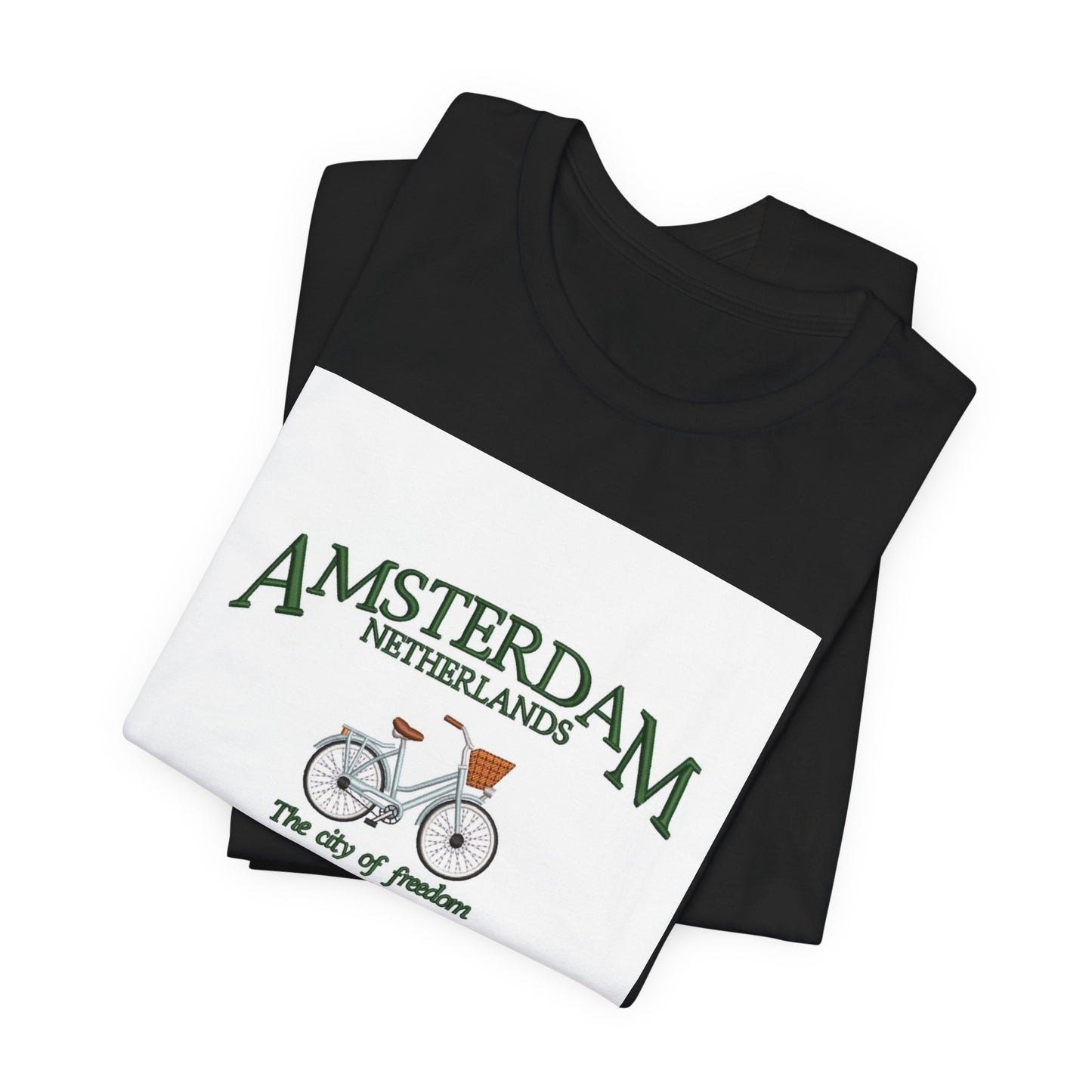 Amsterdam Bicycle Tee – Vintage 'The City of Freedom' Netherlands Shirt
