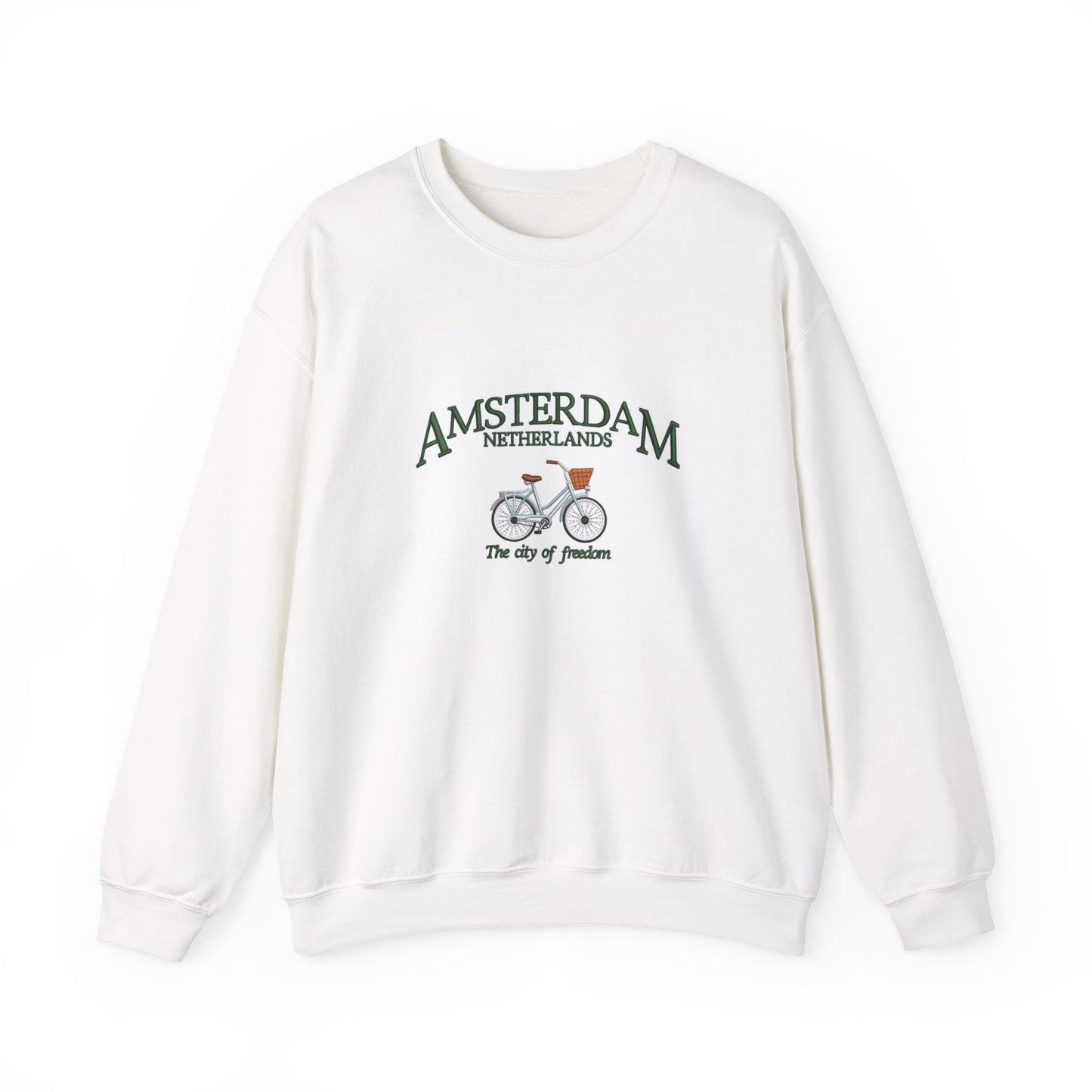 Amsterdam Bicycle Graphic Sweatshirt – The City of Freedom Crewneck