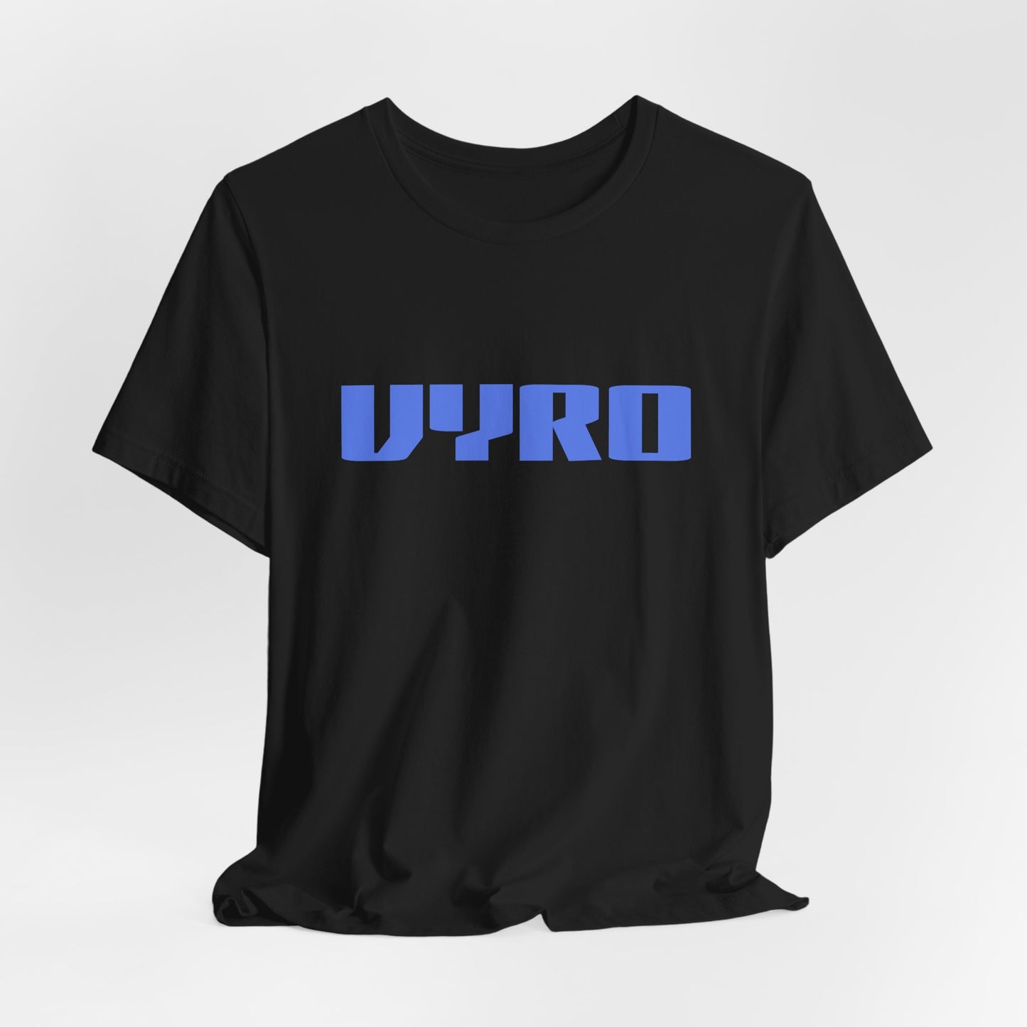 Vyro Logo Tee — Minimal Blue Graphic T-Shirt