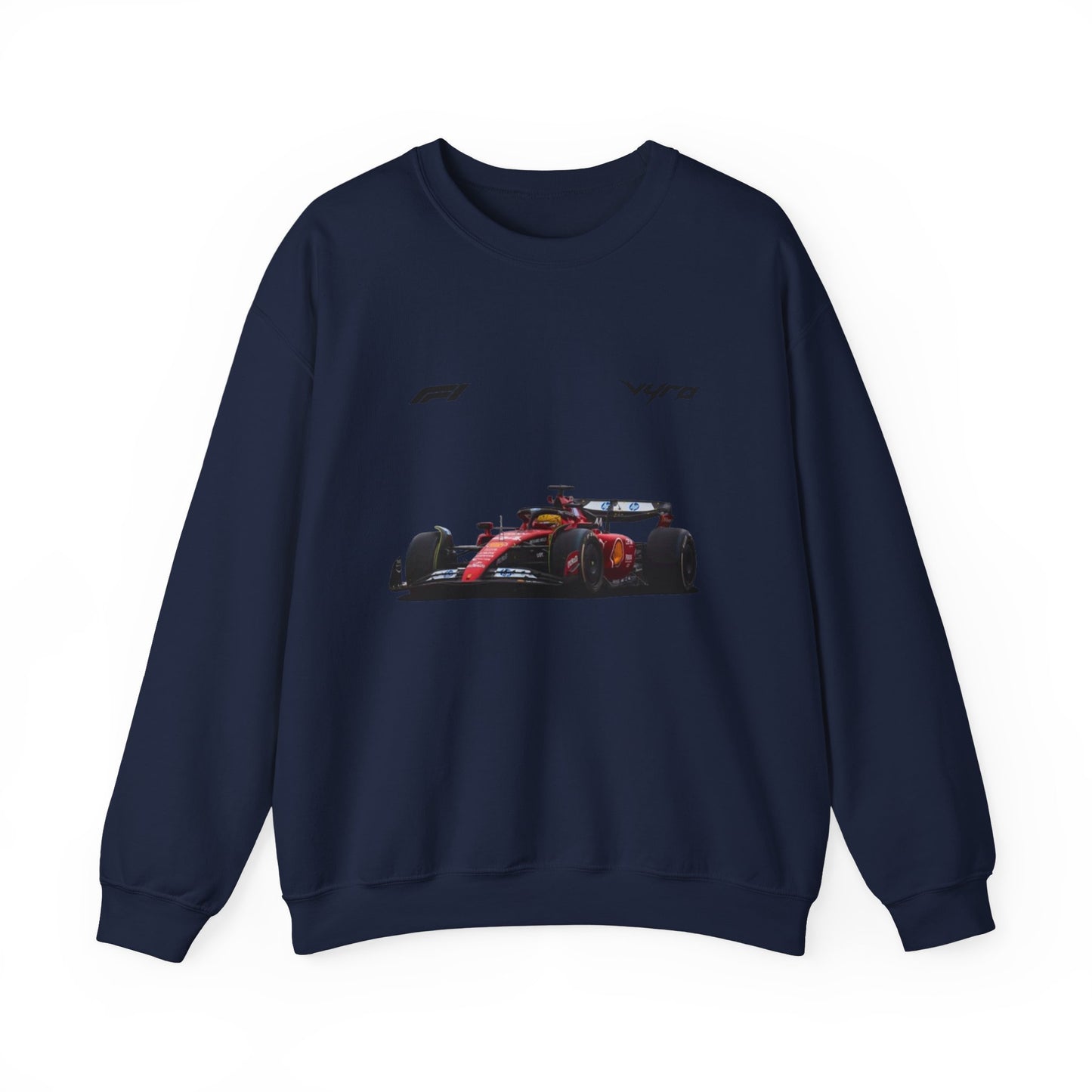 Racing Car Crewneck Sweatshirt — Red Formula 1 Graphic
