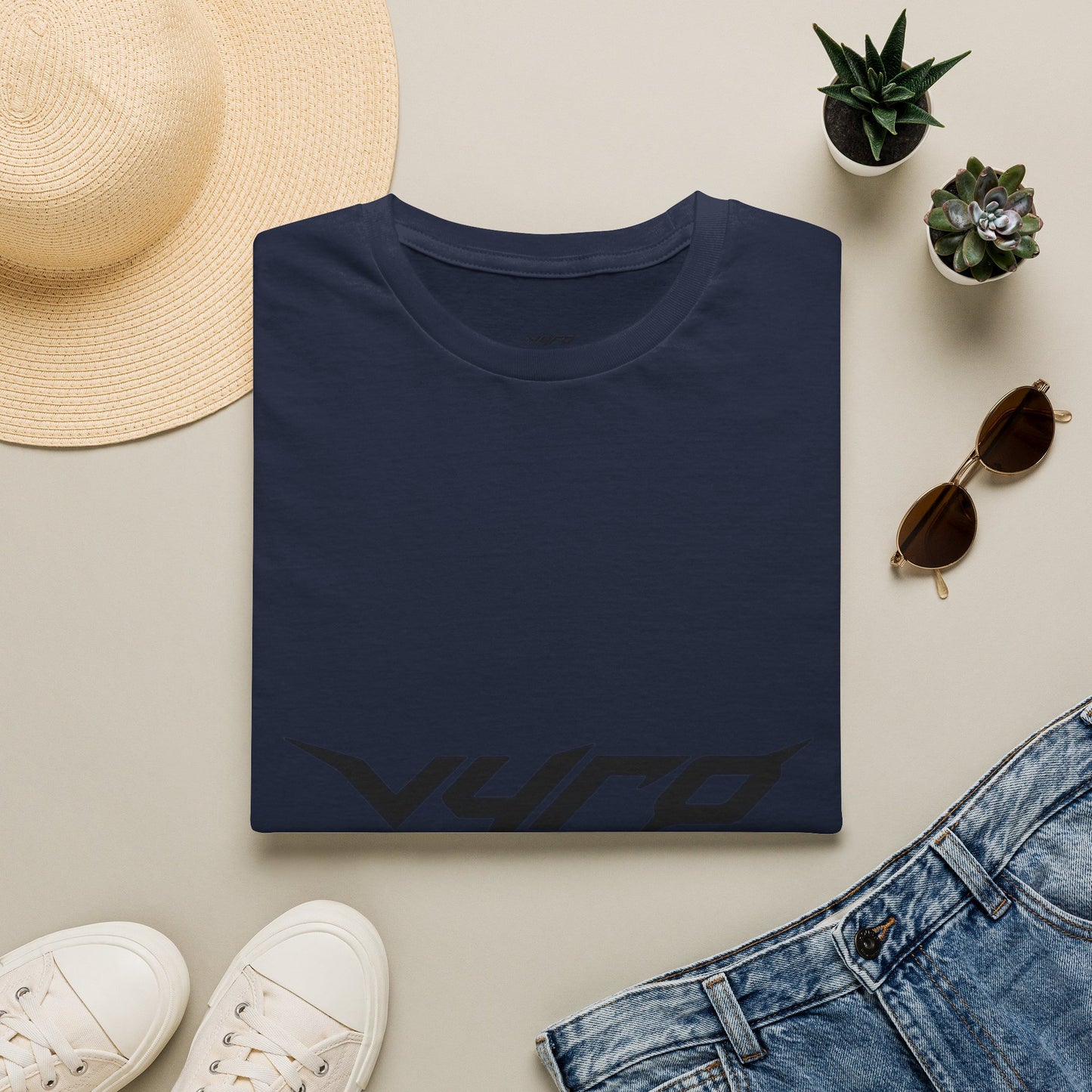 V4RO Logo T-Shirt — Minimal Tech Streetwear Graphic Tee