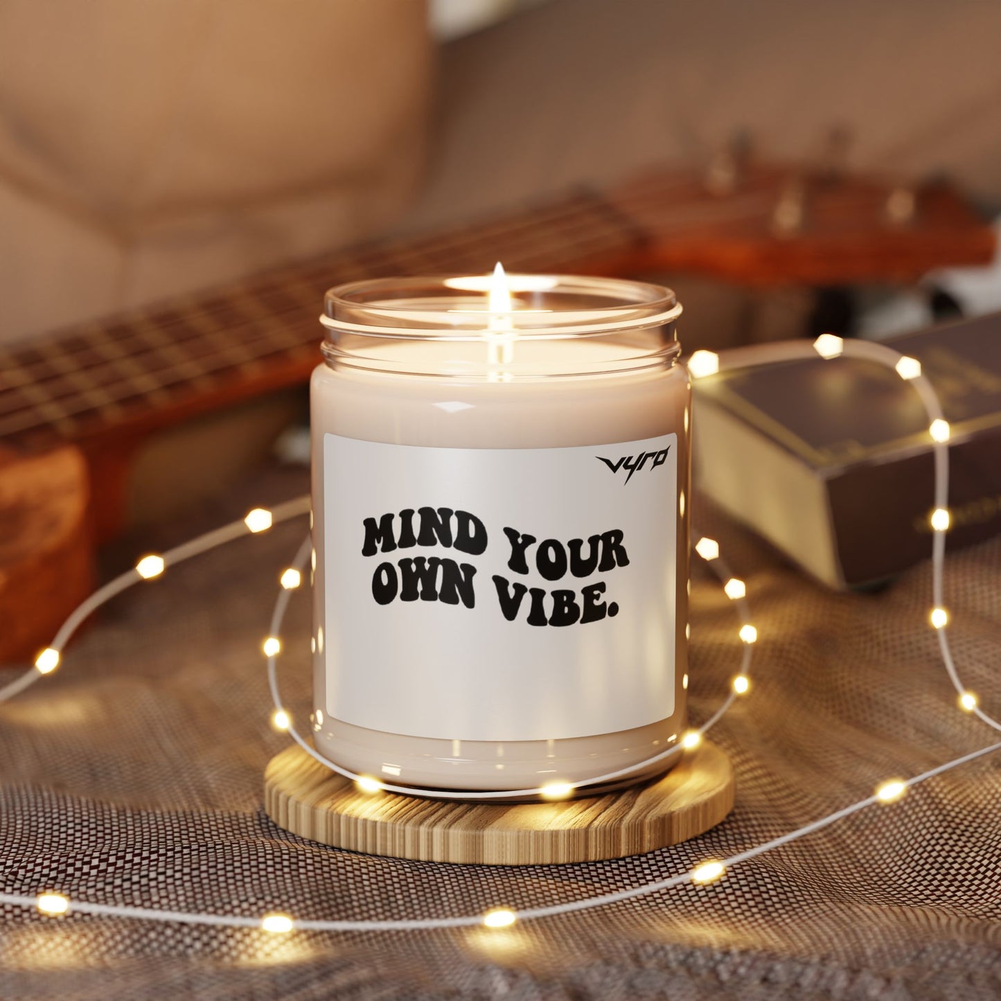 Mind Your Own Vibe Soy Candle — 9oz Scented Jar (Relaxing Home Gift)
